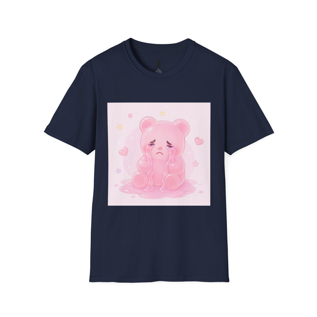 Crying Pink Gooey Gummy Bear- Graphic Tee