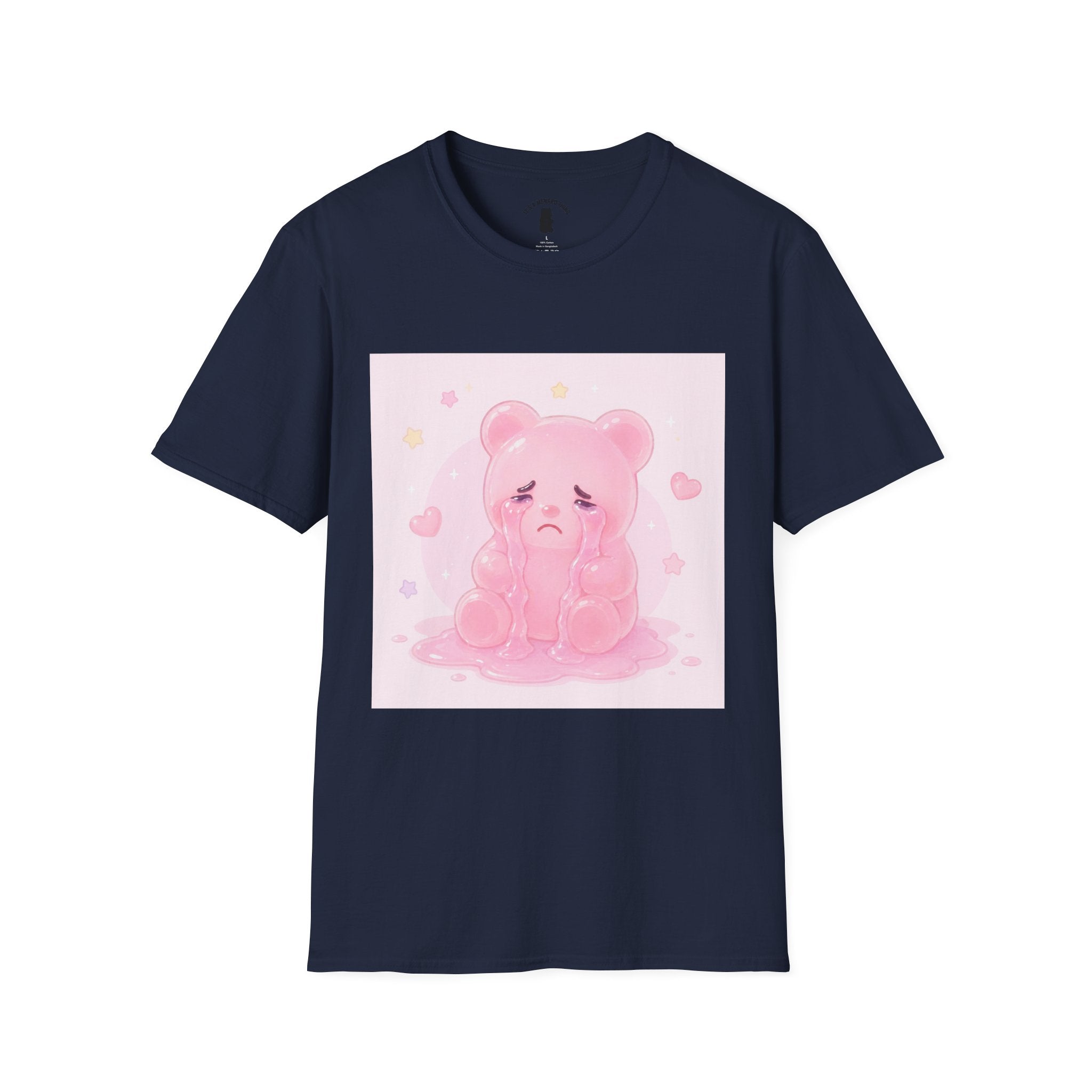 Crying Pink Gooey Gummy Bear- Graphic Tee