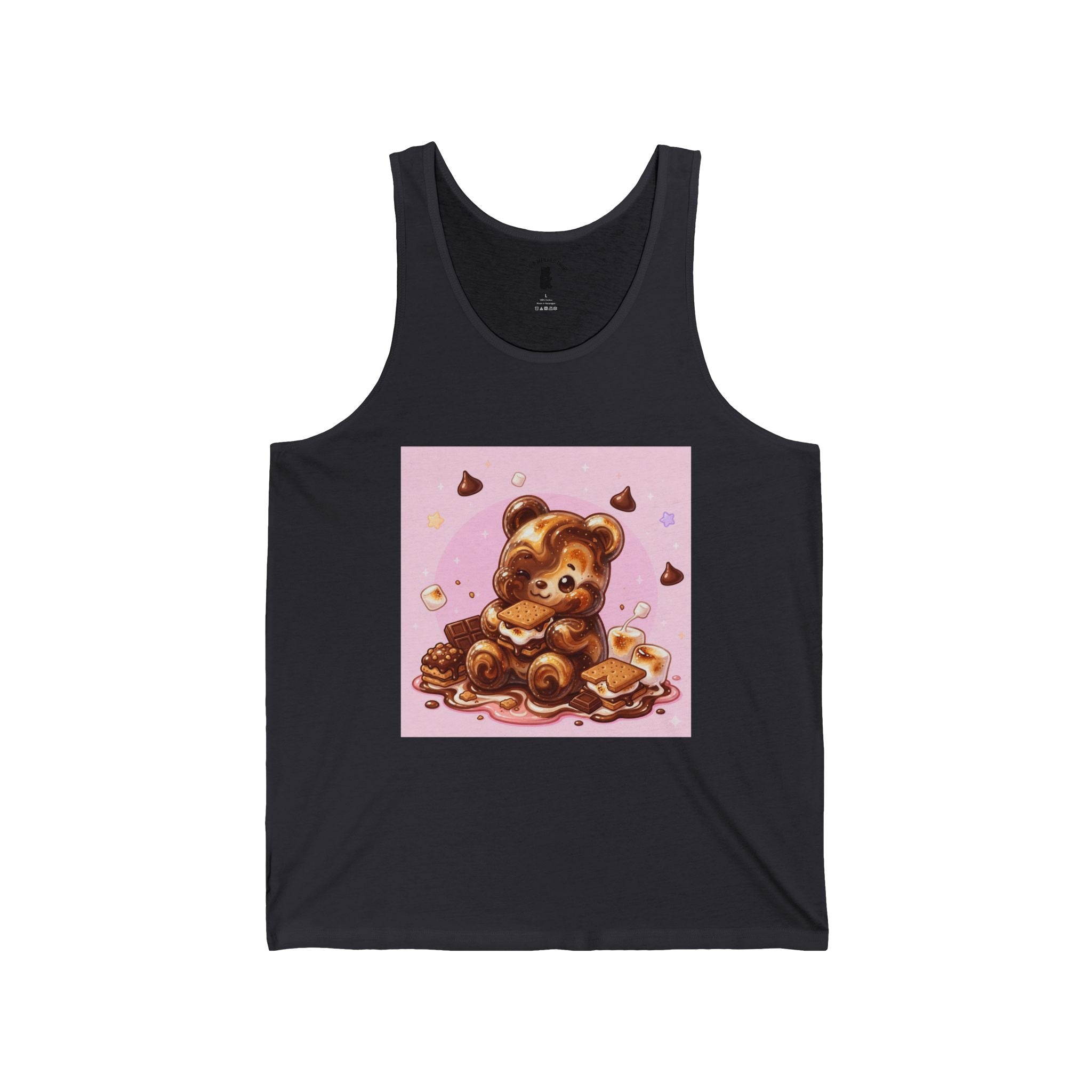 Chocolate & Marshmello S'more Suprise, Gooey Fudge Gummy Bear — Cute Graphic Tank