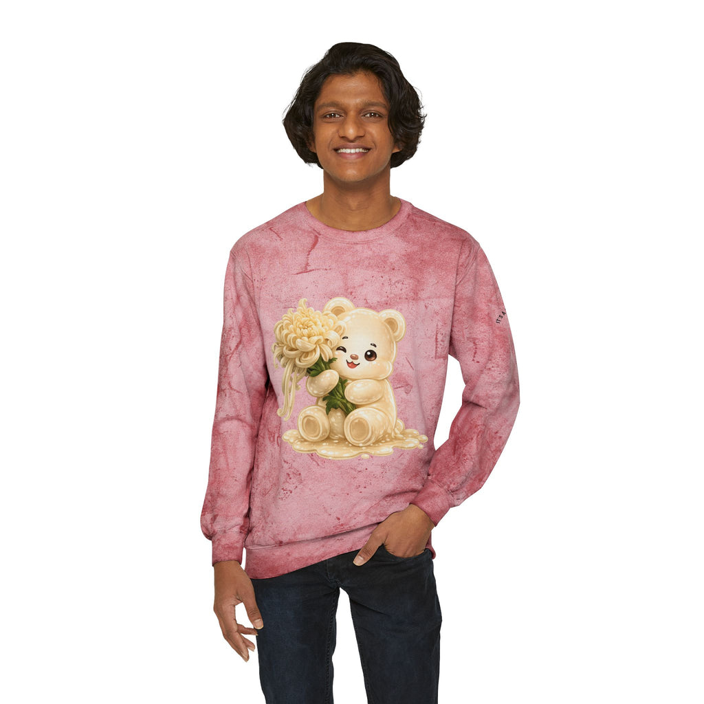 Cream Dream Chrysanthemum Blood, White Oozy Bear Gummies- Graphic Tie-Dye