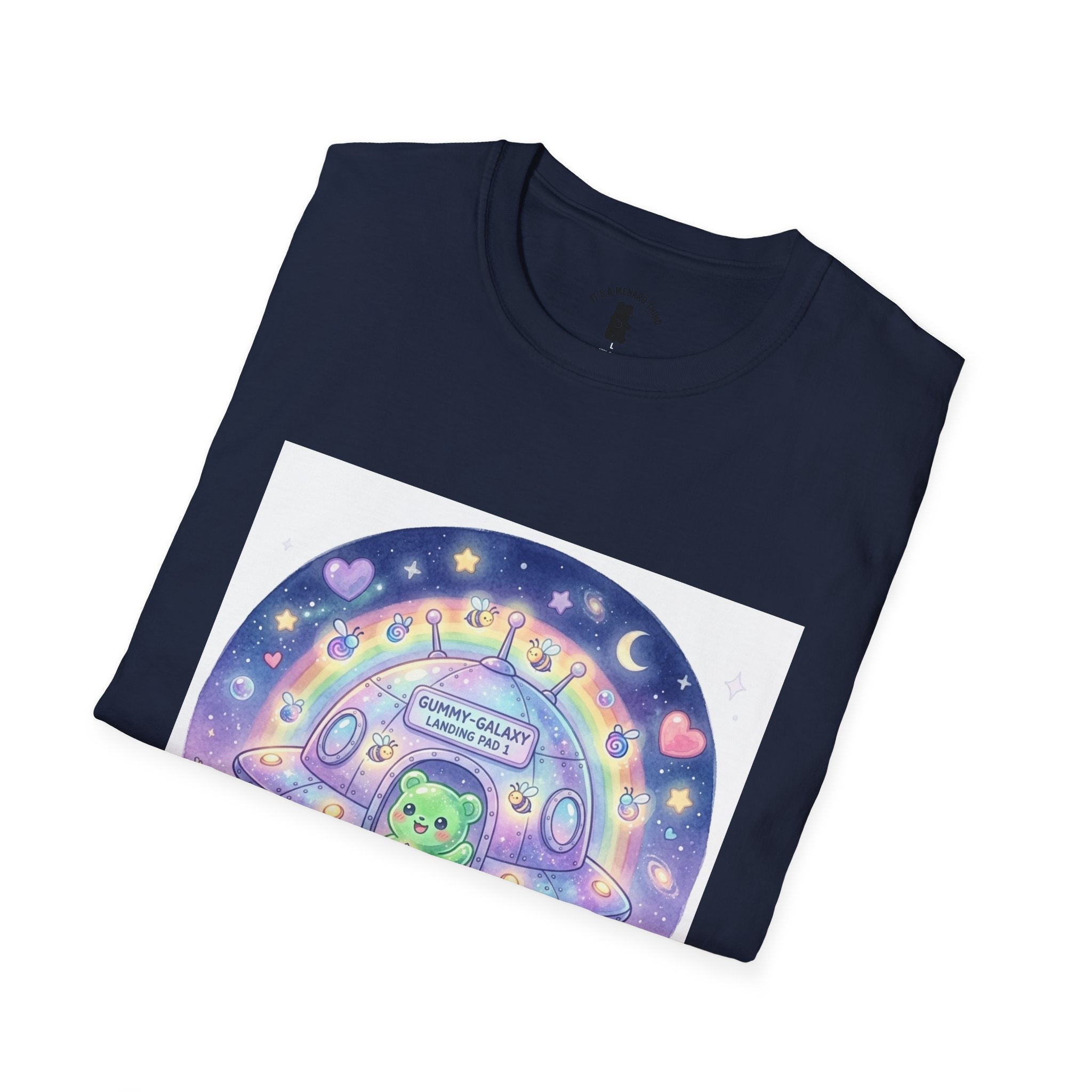 Alien Spaceship, Green Gooey Gummy Space Friend— Kawaii UFO Design