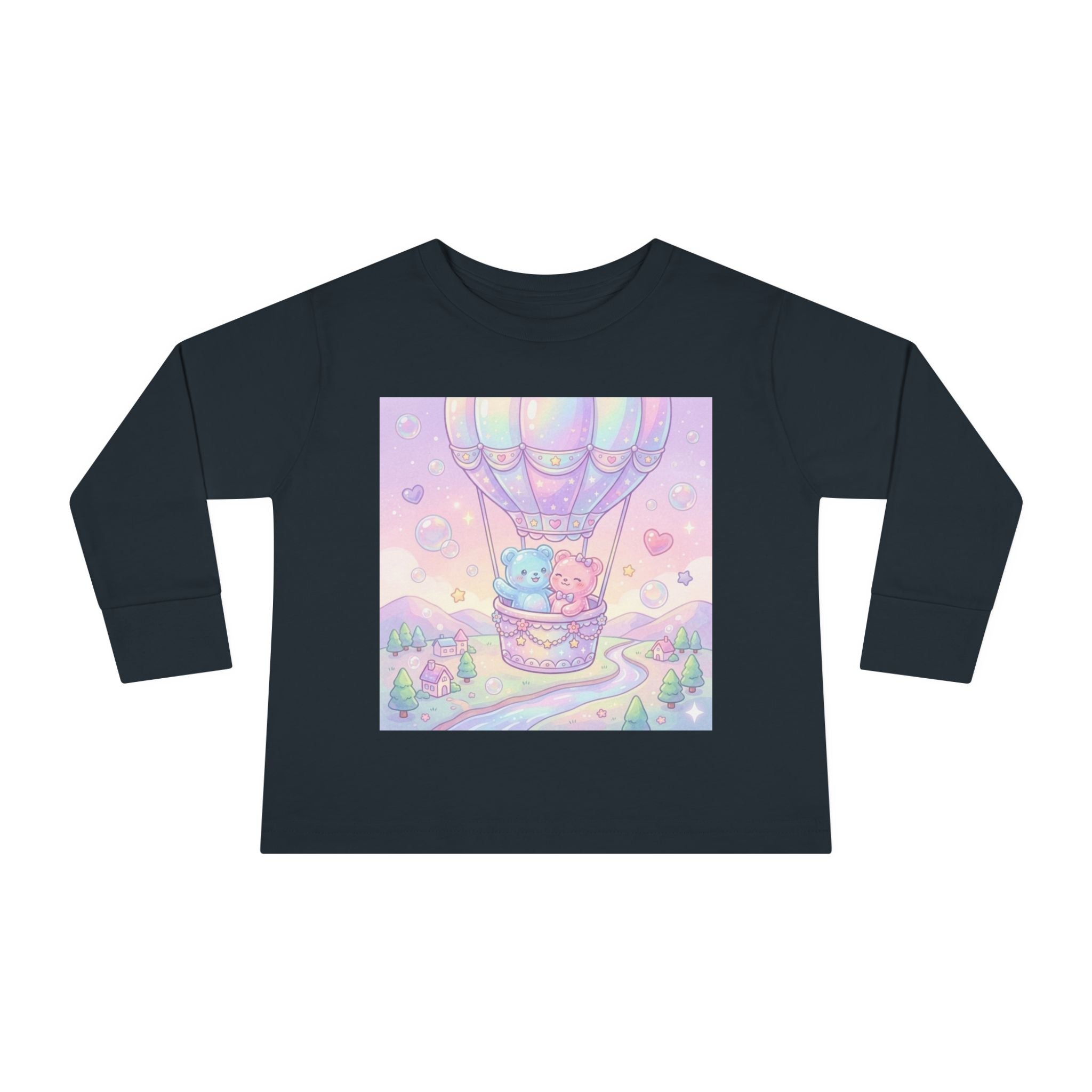 Hot Air Balloon Adventure, Oozy Bear Gummy Friends- Graphic Long Sleeve Shirt