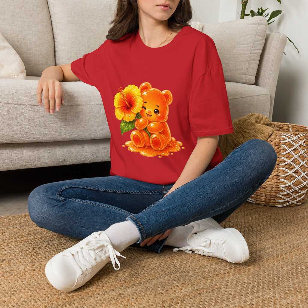 Hello Hibiscus, Orange Oozy Bear Gummy Friend Special Flower Addition- Grap
