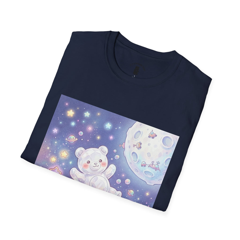 Float Me To The Moon, Crytal White Gooey Gummy Bear — Pastel Graphic T-Shirt