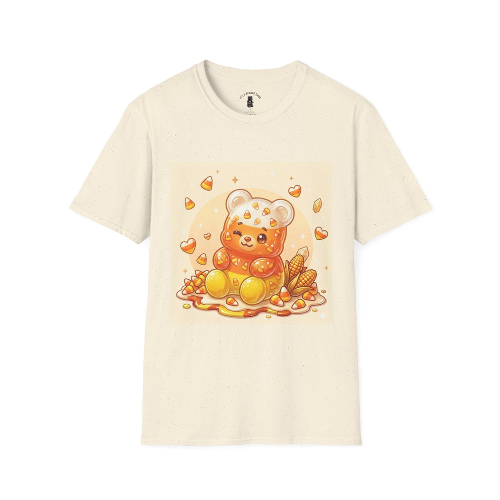Cute Candy Corn Gooey Gummy Bear — Kawaii Graphic T-Shirt