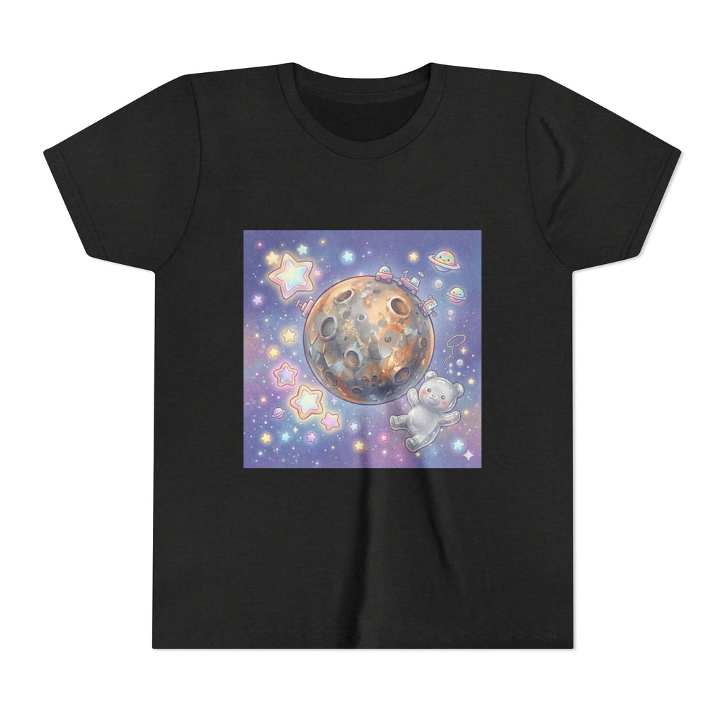 Lets Study Mercury, Silver Gooey Crystal Gummy Bear-Galaxy Graphic Youth Shirt