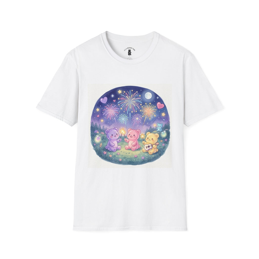 Firework wonder, Gooey Gummy bear Friends- Kawaii Graphic T-Shirt