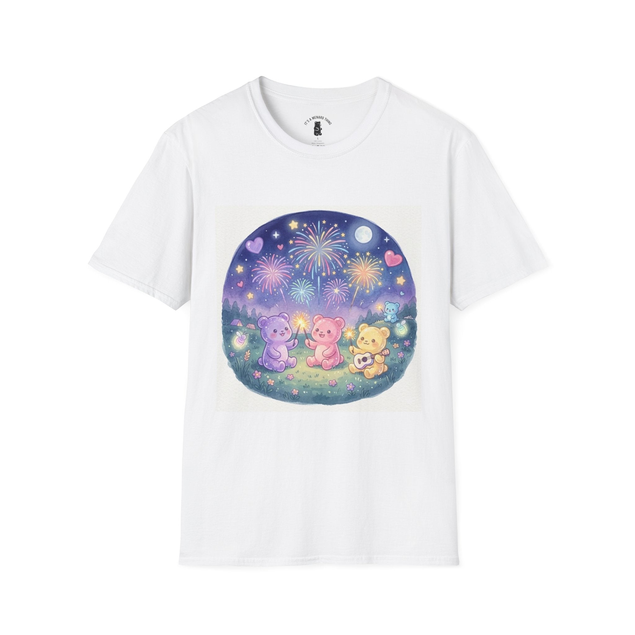 Firework wonder, Gooey Gummy bear Friends- Kawaii Graphic T-Shirt