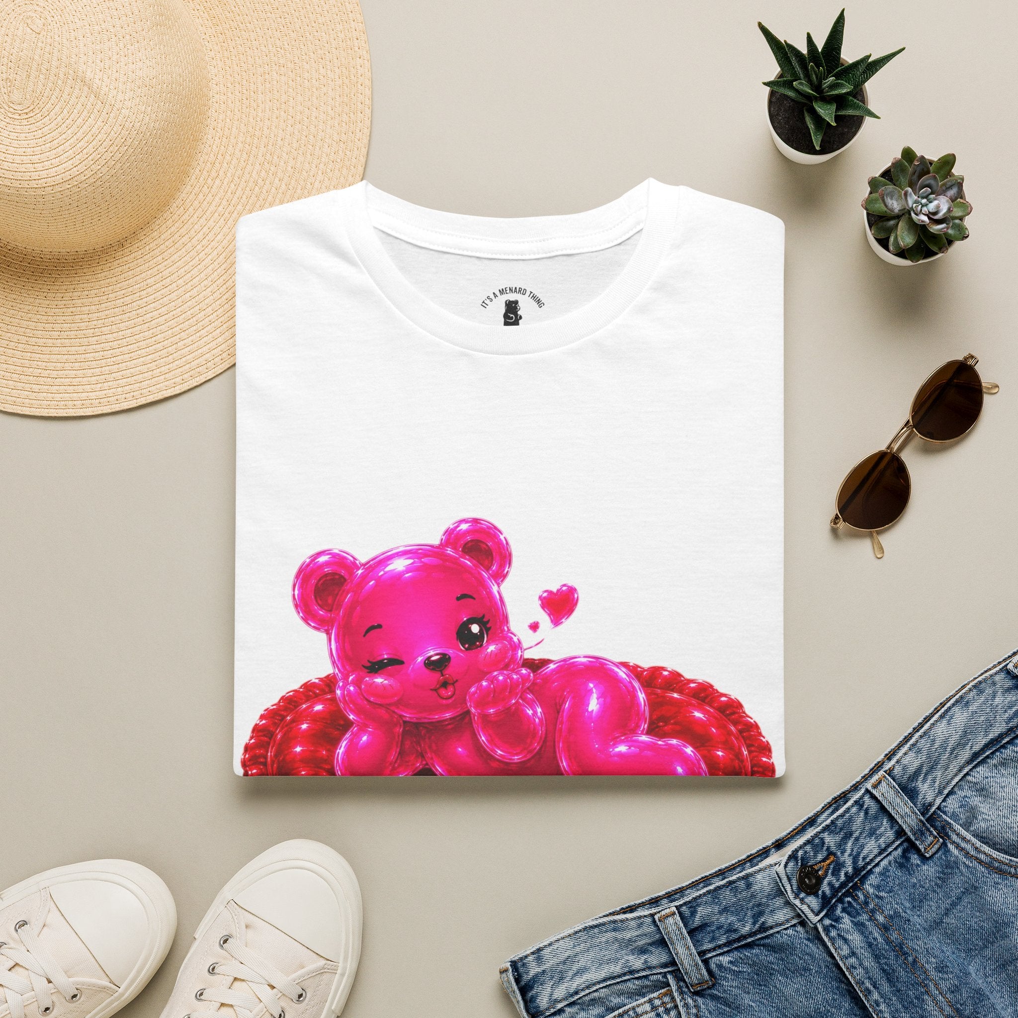 Valentines Addtion, Love me Long time Oozy Bear- Graphic Shirt (Adult Only)