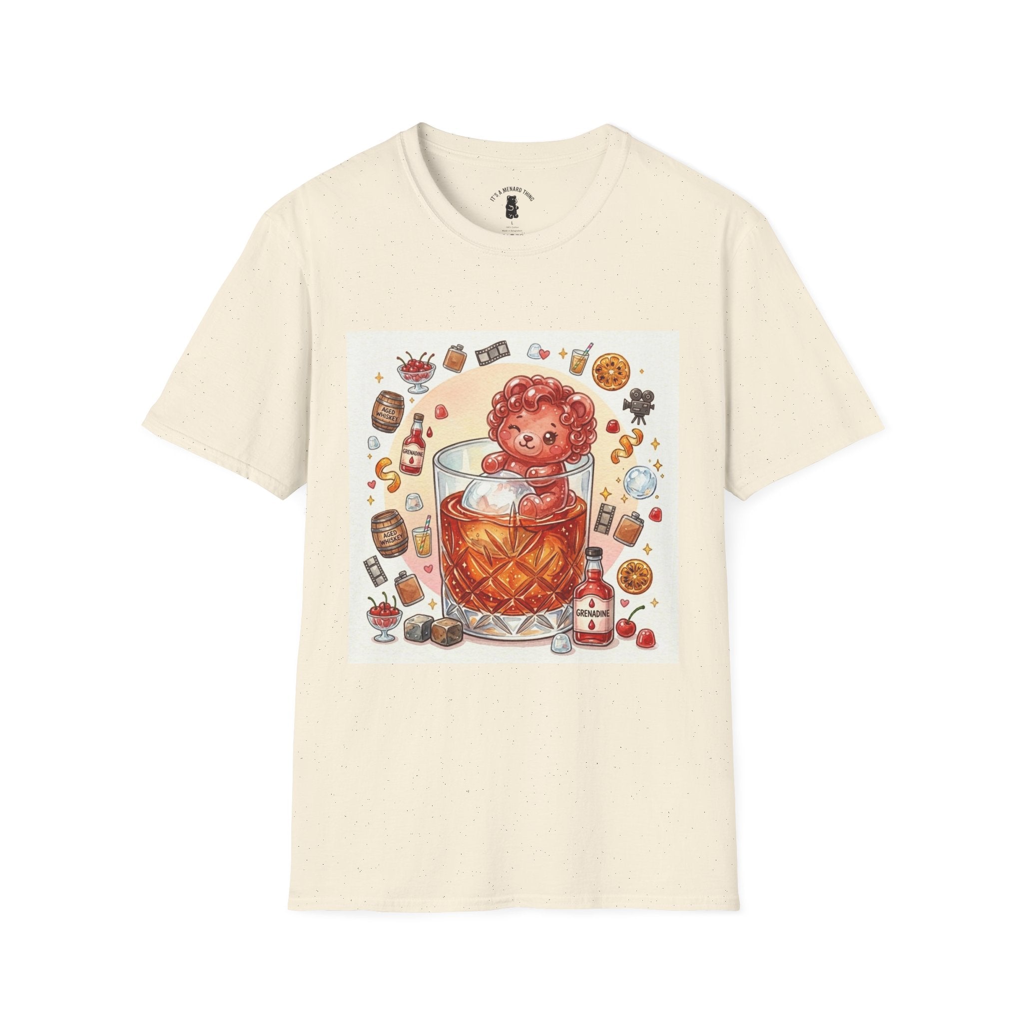 Shirley Temple Boozy Gooey Gummy Bear- Kawaii Graphic T-Shirt