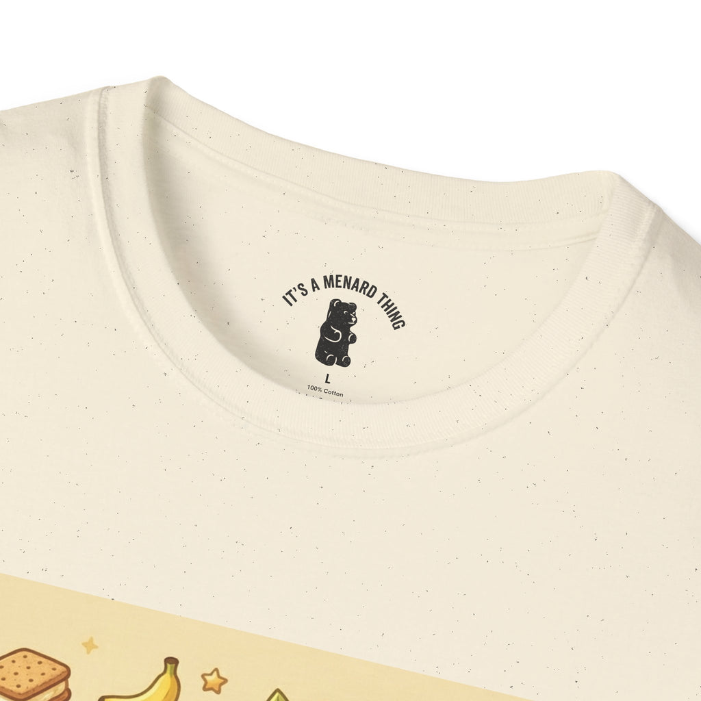 Banana Cream Pudding & Vanilla Cookies, Gooey Gummy Bear — Cute Cartoon T-Shirt