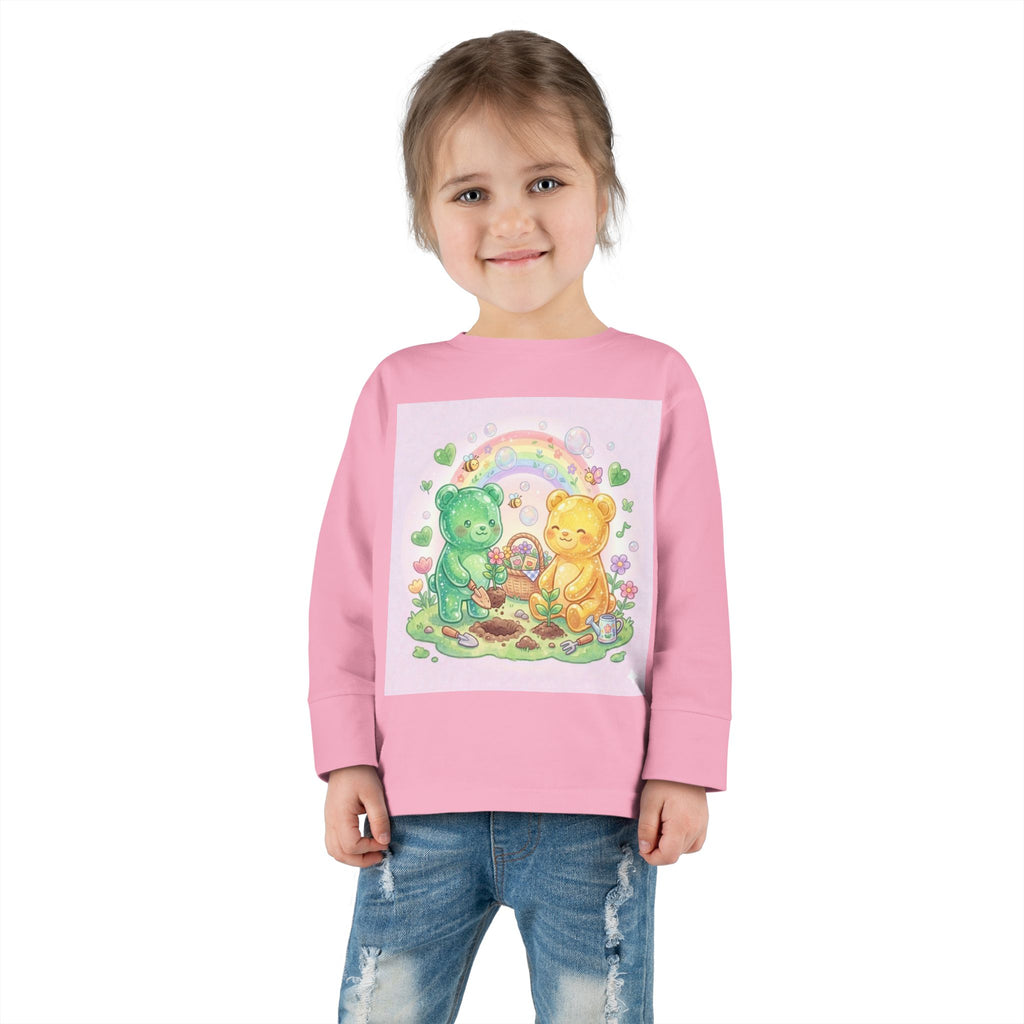 Let's Build a Garden, Oozy Bear Friends Gummy Duo- Graphic Long Sleeve Shirt