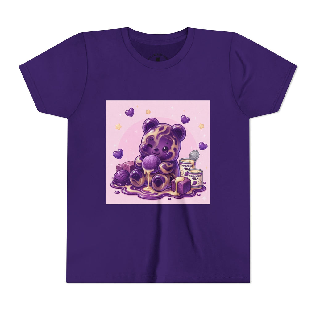 Ube & Condensed Milk Snack roll Gooey Gummy Bear Graphic Youth T-Shirt