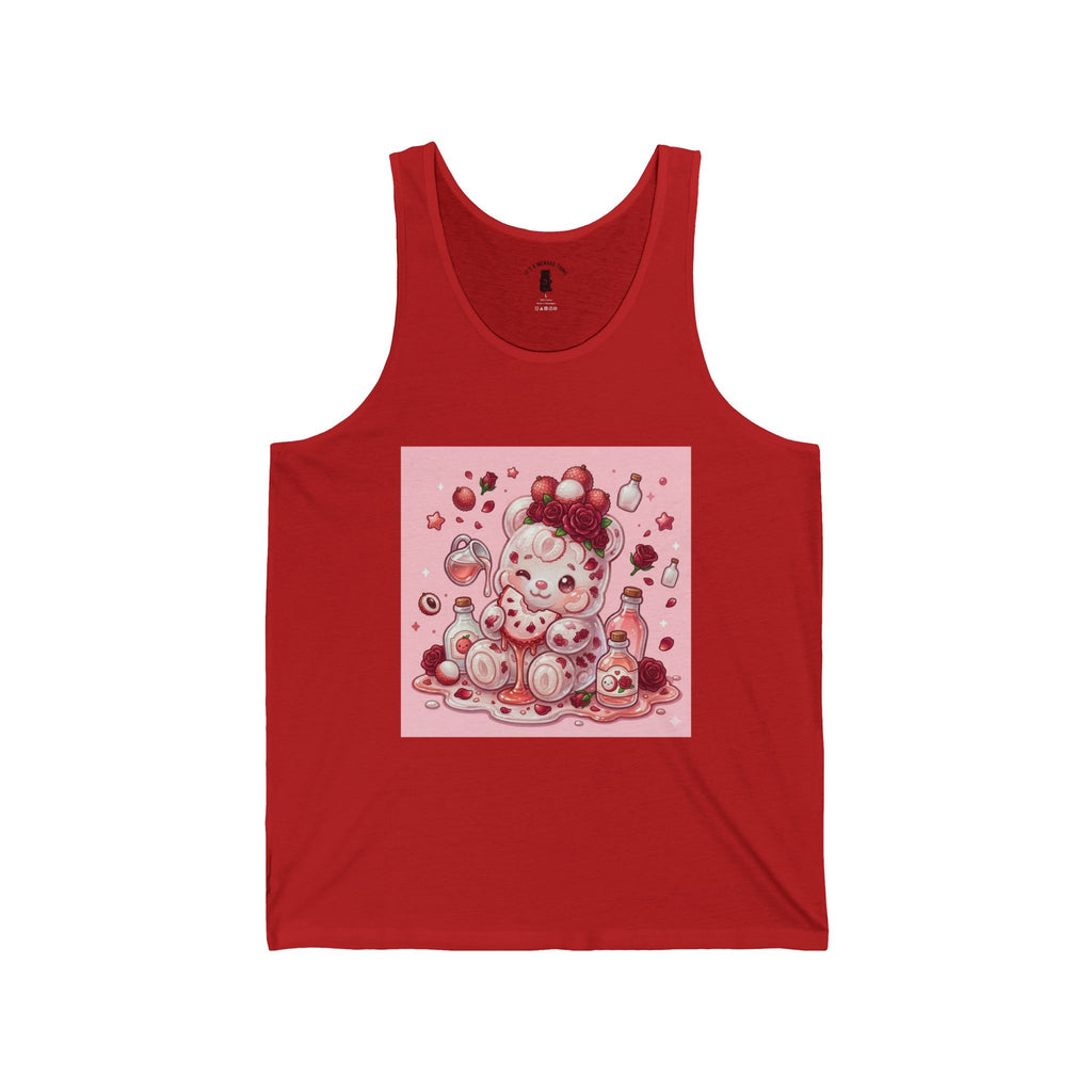 Fresh Lychee Berry, Exotic Gooey Gummy Bear- Kawaii Graphic Tank Top