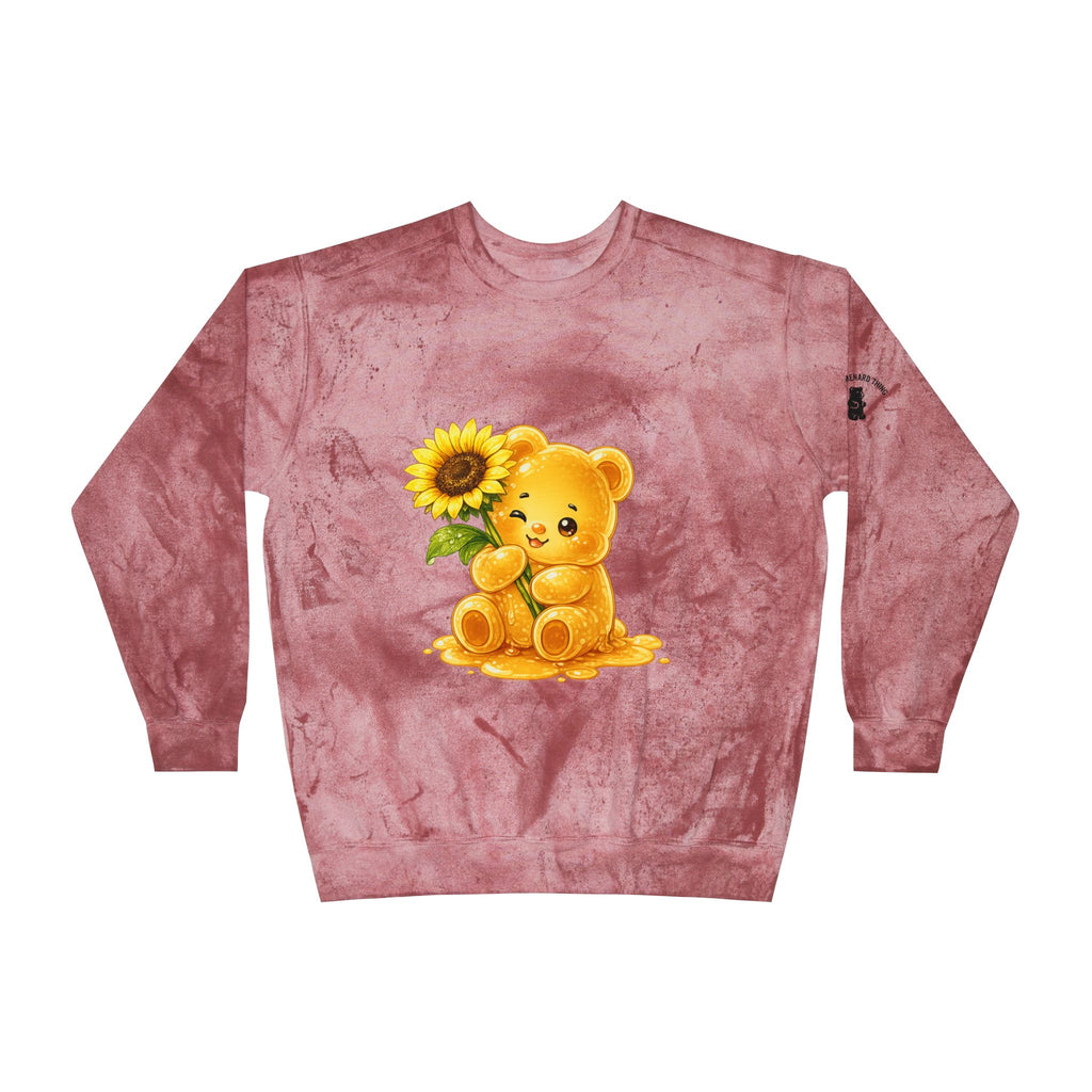 Sunflower Special, Golden Yellow Gooey Gummy Bear- Kawaii Graphic Sweatshirt