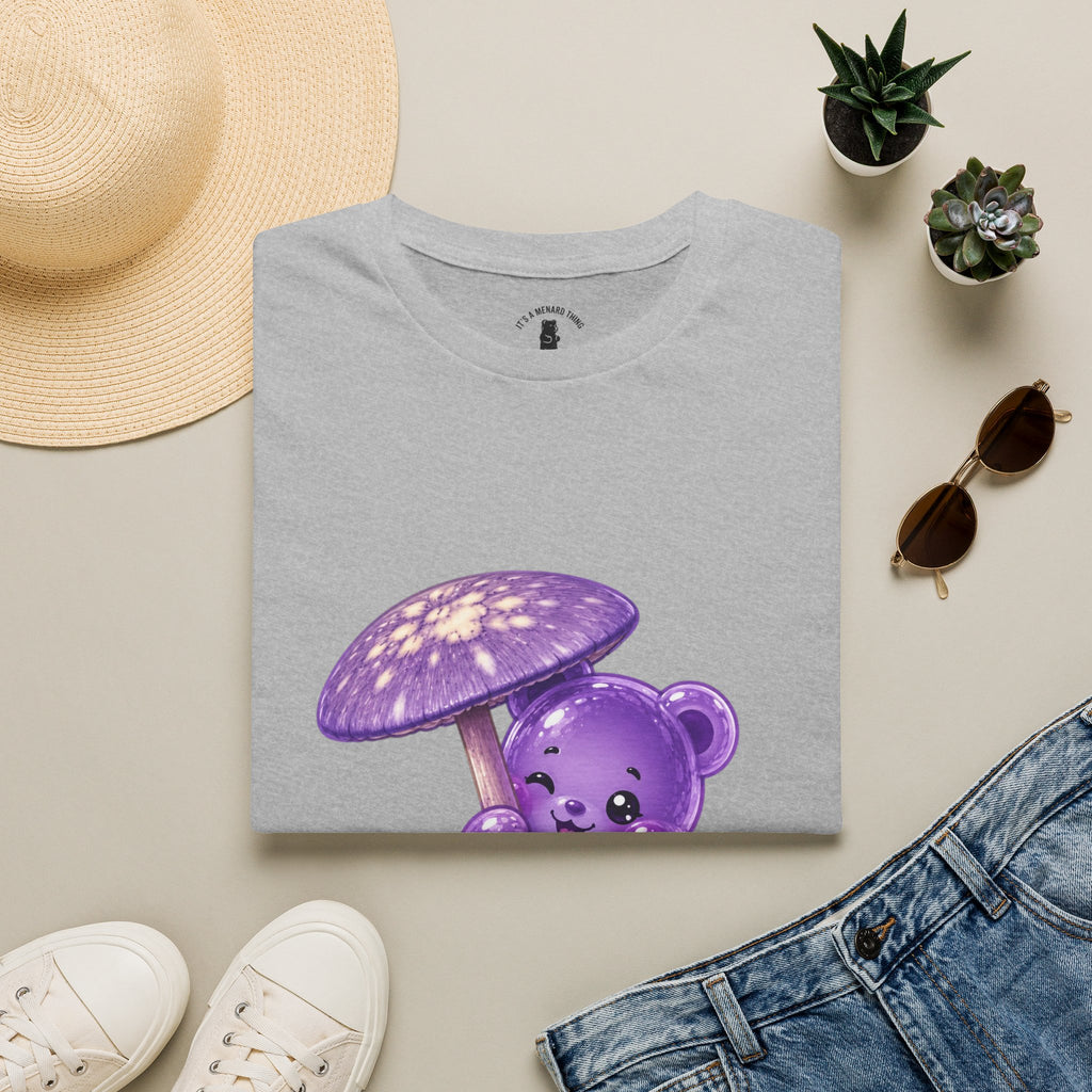 Purple Cortinarius Violaceus Mushroom Oozy Bear Special- Graphic Shirt
