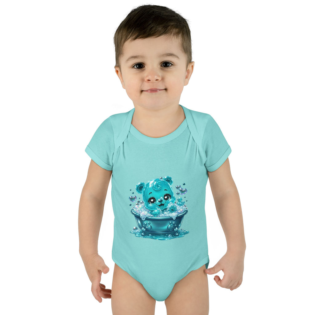 Adorable Bubble Bath Oozy Baby Gummy Bear Cutie Addition- Graphic Onesie