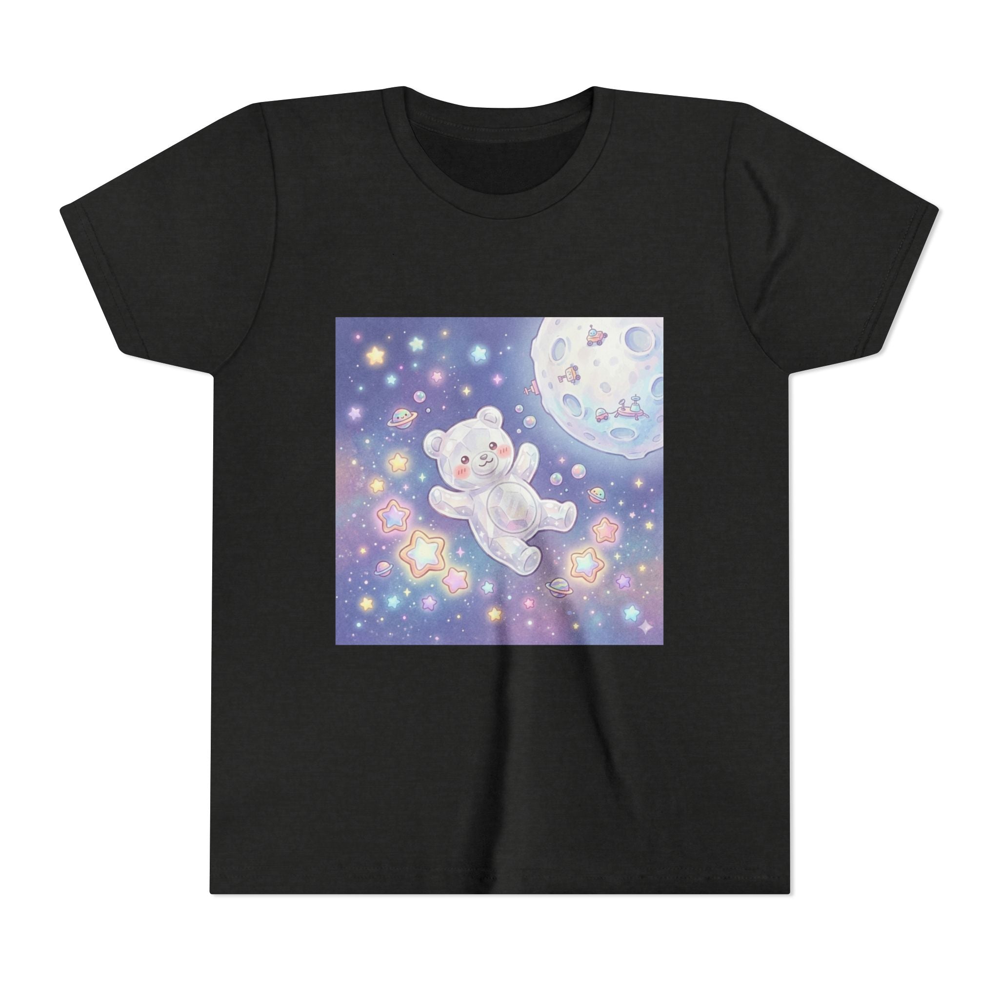 "Float Me to The Moon" Gooey White Crystal Gummy Bear Youth Tee