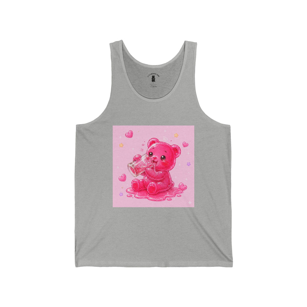 Special Sugar Shock Shot! Pink Boozy, Gooey Gummy Bear — Kawaii Graphic Tank top