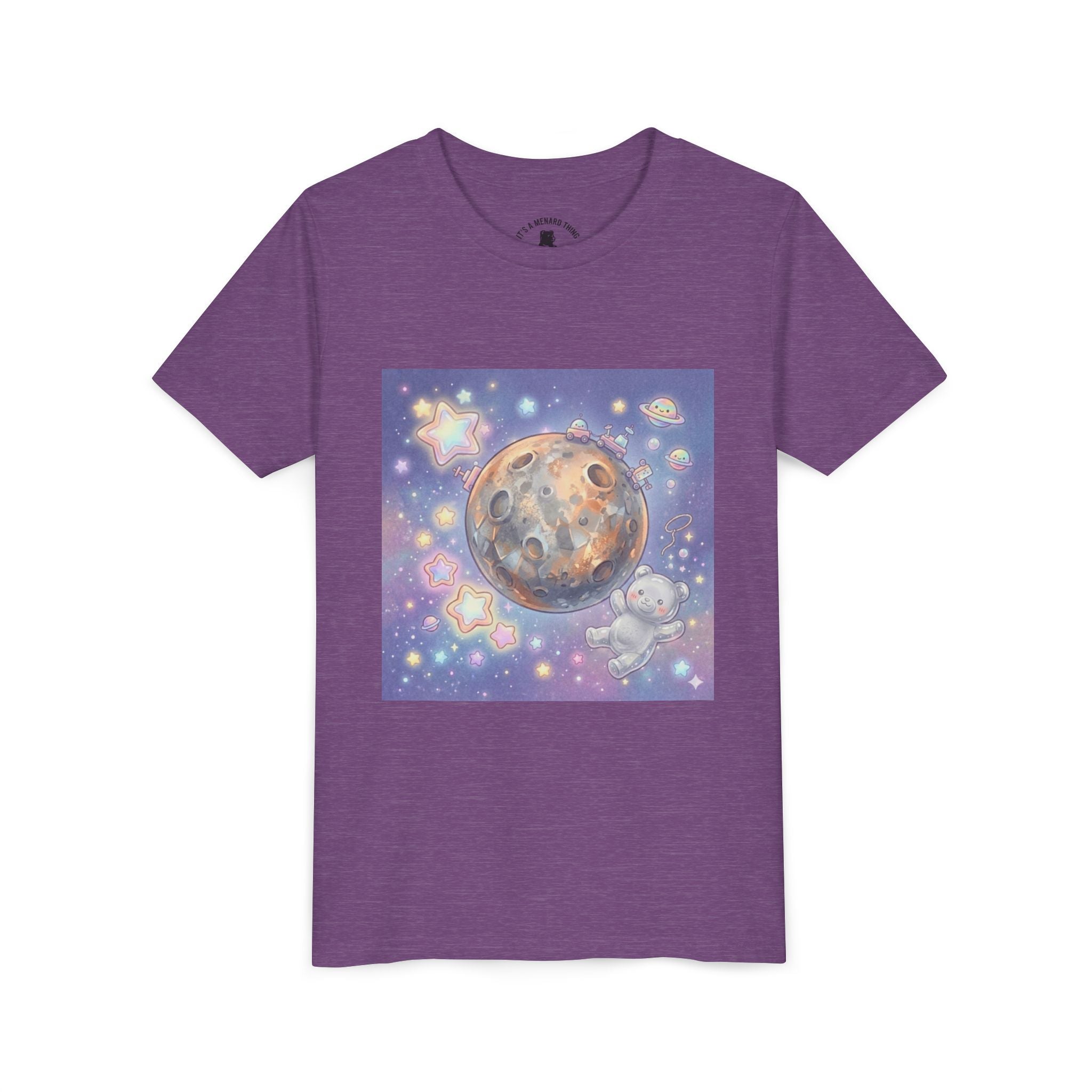 Lets Study Mercury, Silver Gooey Crystal Gummy Bear-Galaxy Graphic Youth Shirt