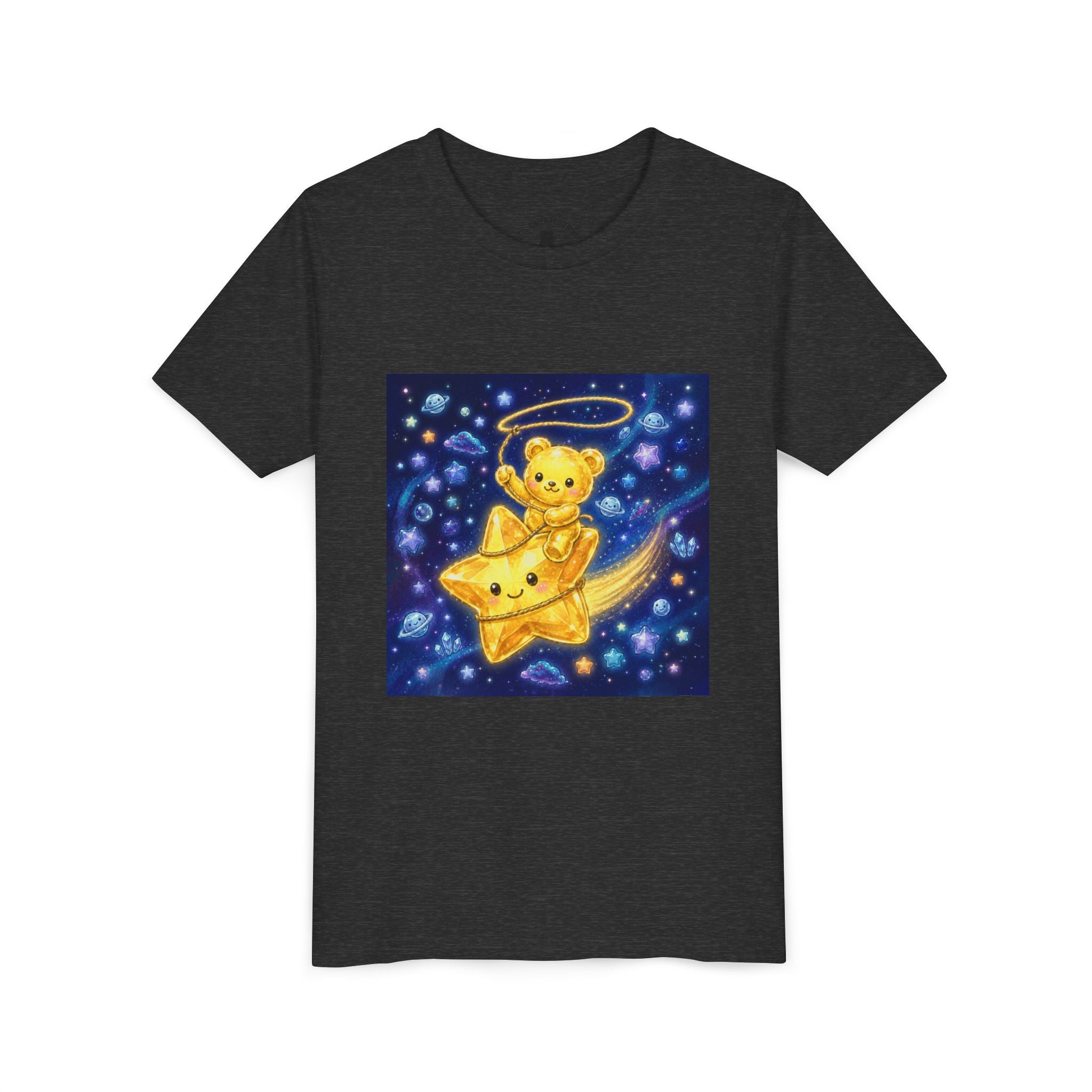 Rodeo, Giddy Up! Starlight Yellow Gooey Crystal Gummy Bear- Graphic T-Shirt