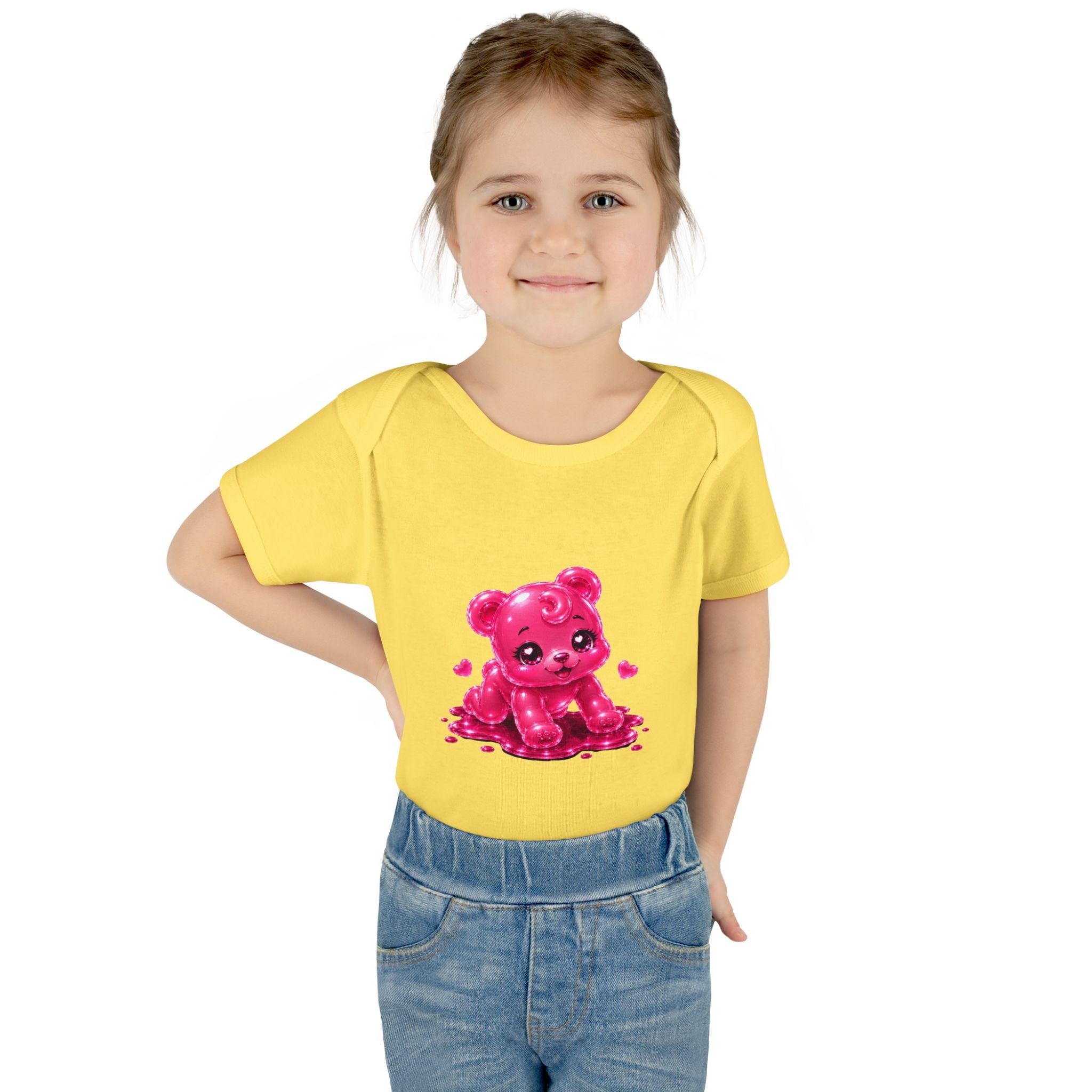 Pink Gummy Bear Infant Bodysuit - Cute Baby Shower Gift