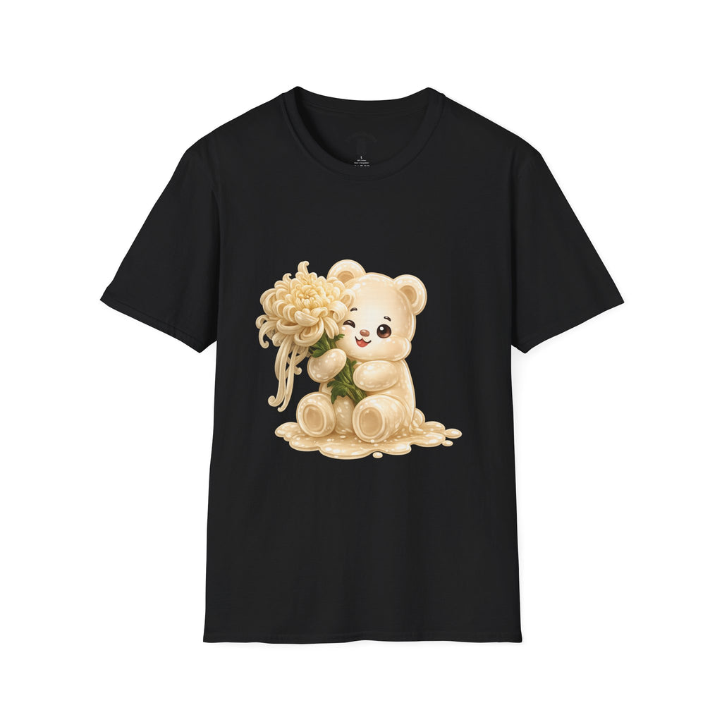 Chrysanthemum Special, Cream Oozy Bear Friend Special Flower Additon- Graphic Shirt