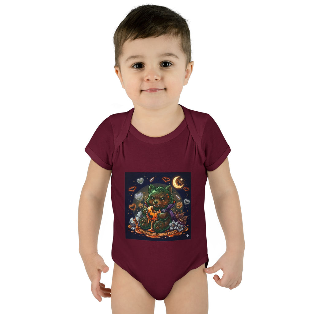 Baby Bodysuit — Cute Halloween Werewolf Gooey Bear