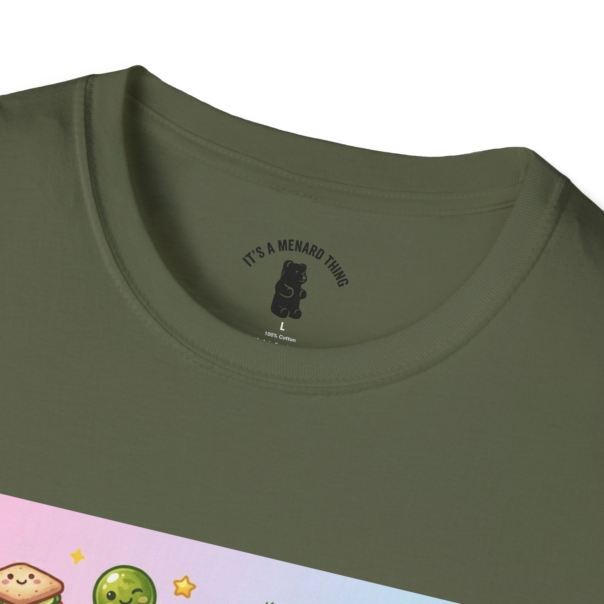 Sour Dill Pickle, Exotic Gooey Gummy Bear — Kawaii Graphic T-Shirt