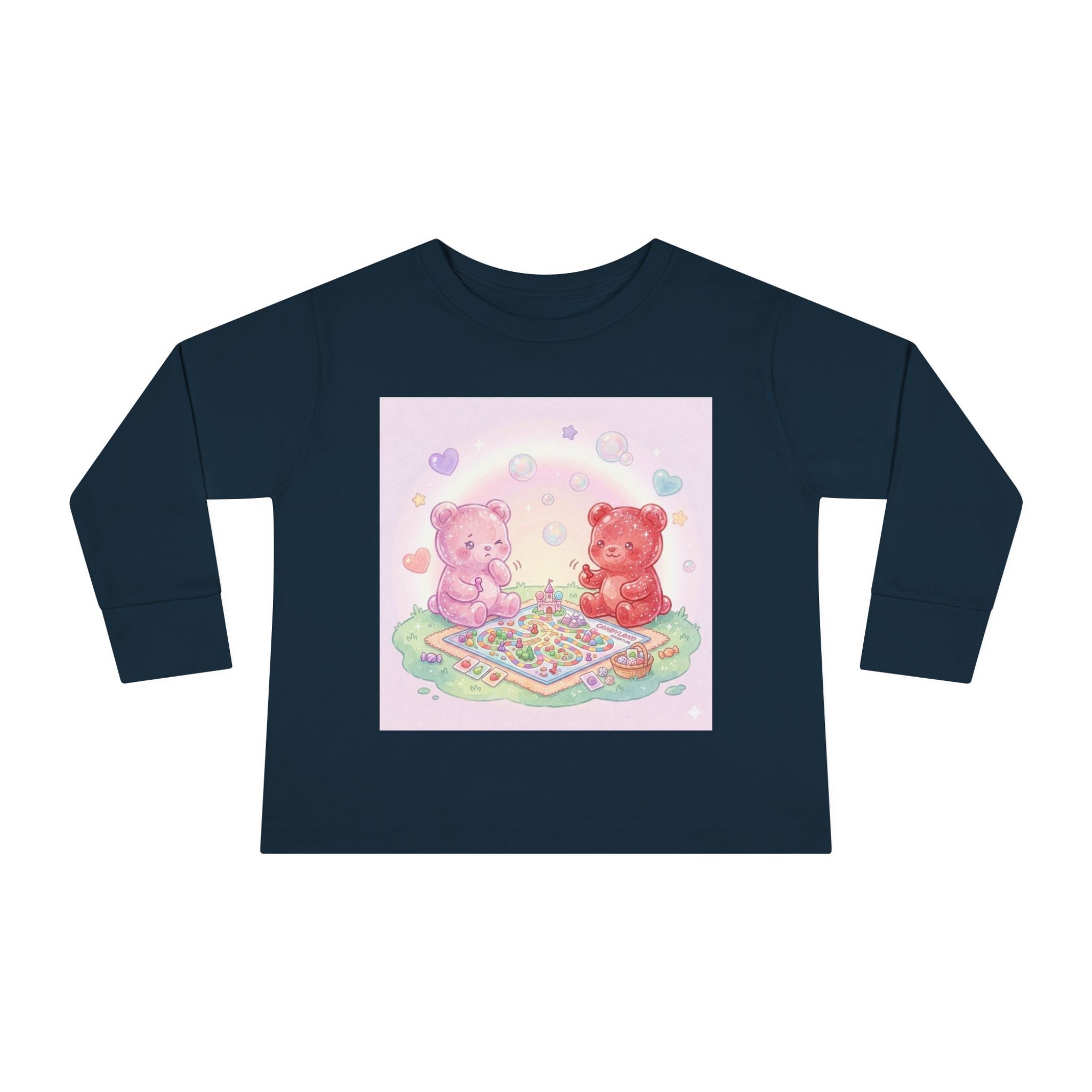 Playdate Board Games, Oozy Bear Friends- Graphic Long Sleeve Shirt