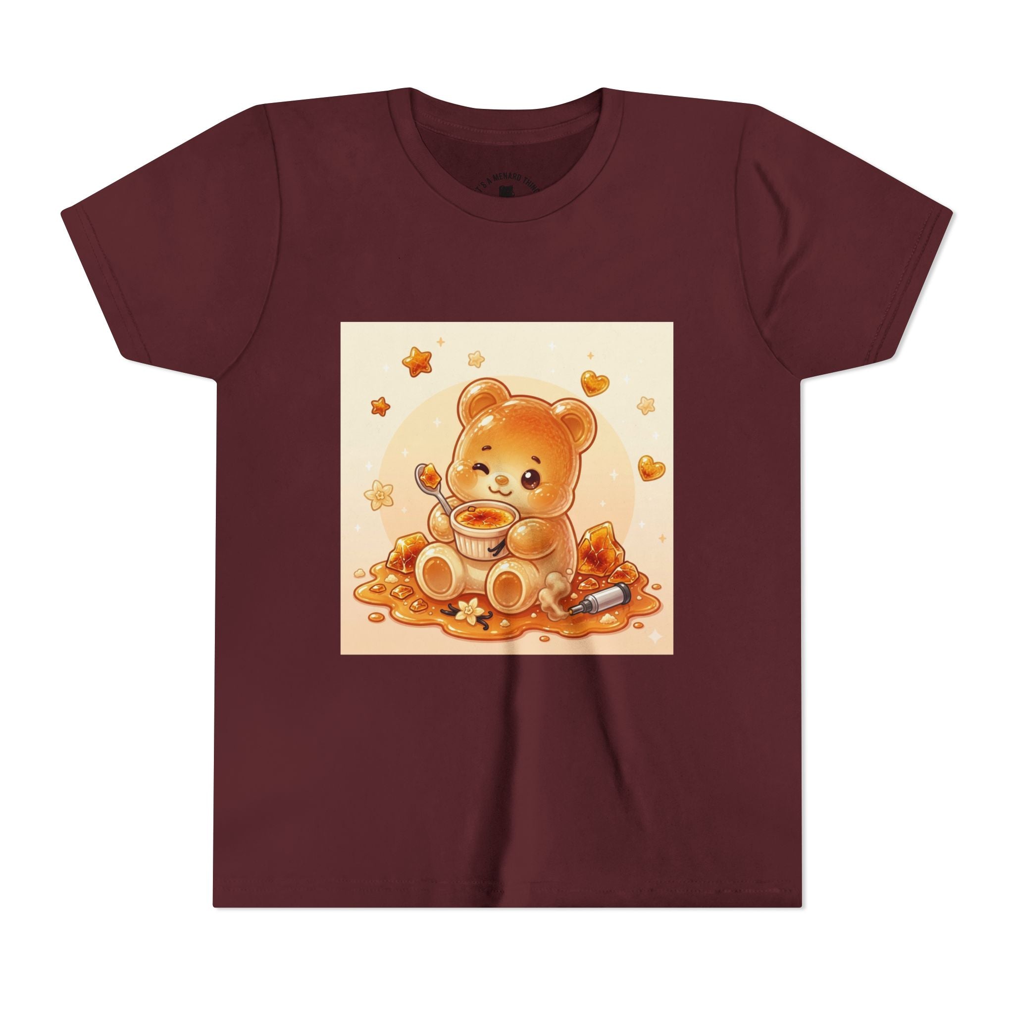 Cream Brulé Crunch Gooey Gummy Bear Graphic Youth Shirt