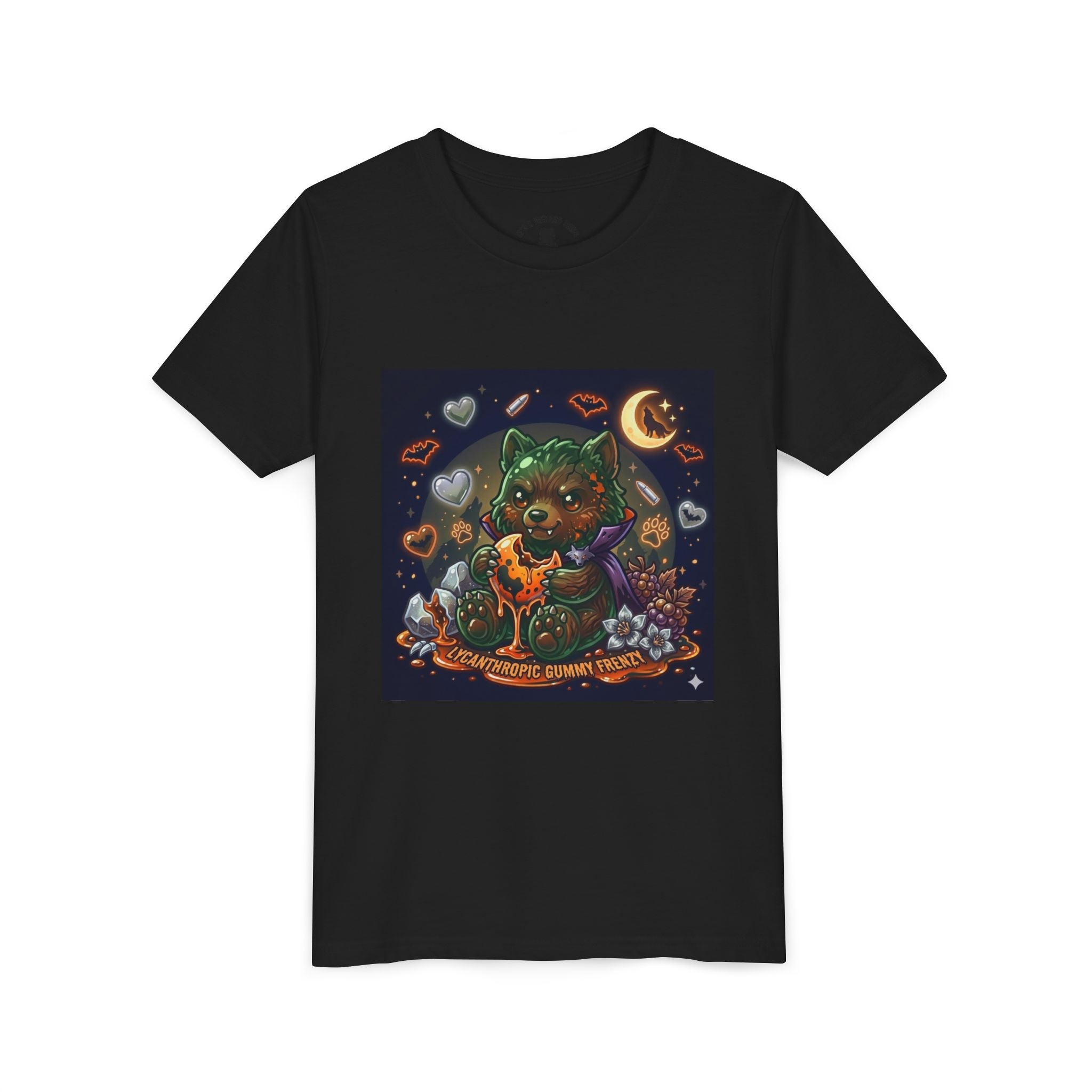 Halloween Werewolf Gooey Gummy Bear- Youth T-Shirt
