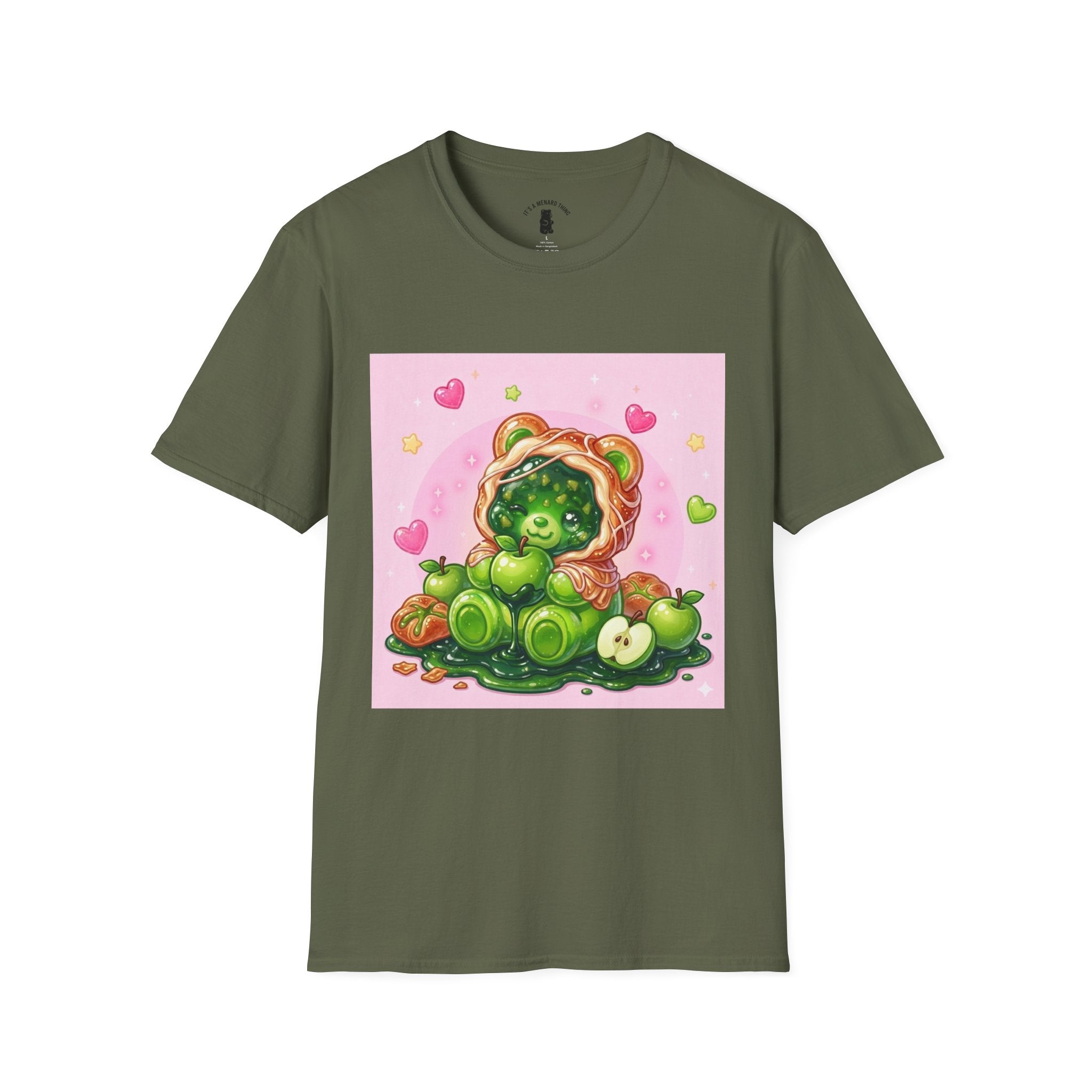 Green Apple Danish Gooey Gummy Bear — Kawaii Graphic Tee