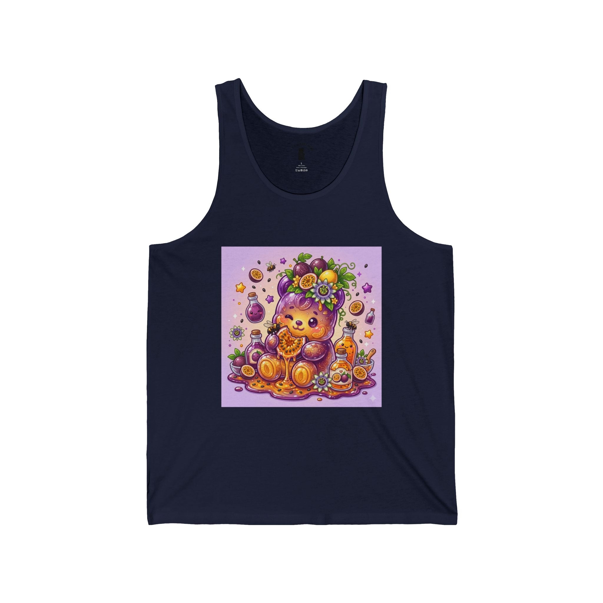 Passion Fruit Delight, Exotic Fruit Gooey Gummy Bear - Kawaii Graphic Tank Top