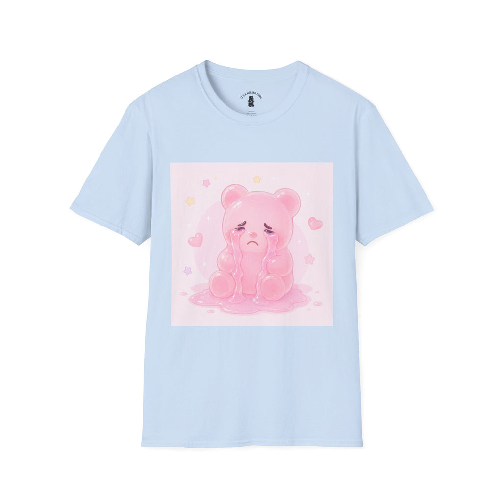 Crying Pink Gooey Gummy Bear- Graphic Tee