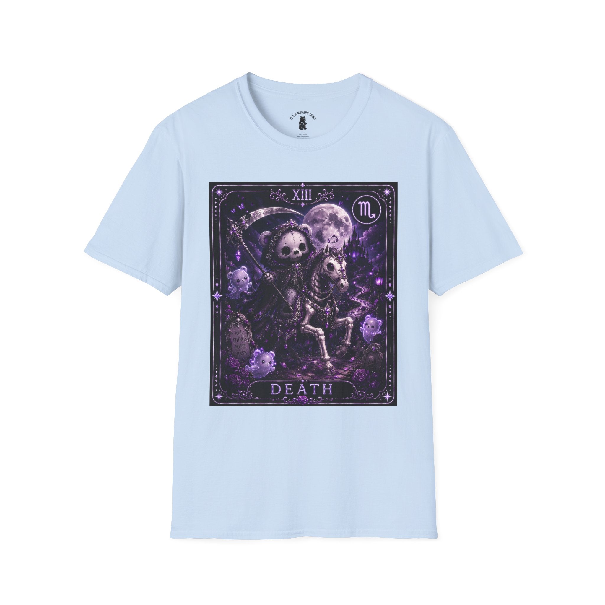 Death Tarot Gothic Skeleton Oozy Bear Special Addition- Graphic Shirt