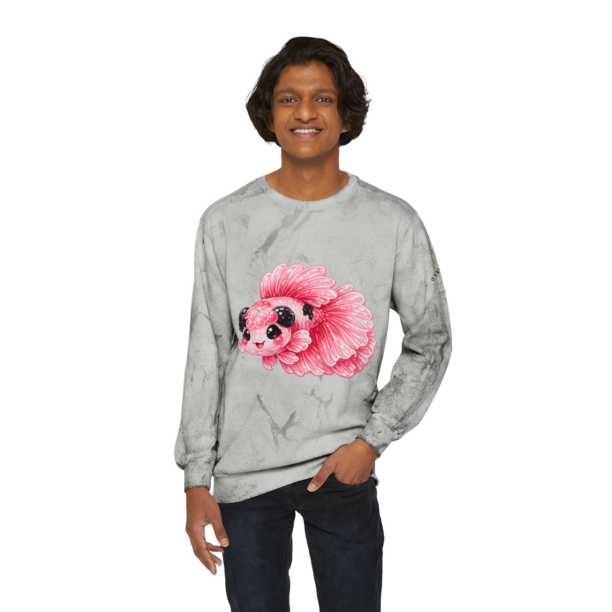 Pink Betta Fish Special Addition graphic Sweatshirt