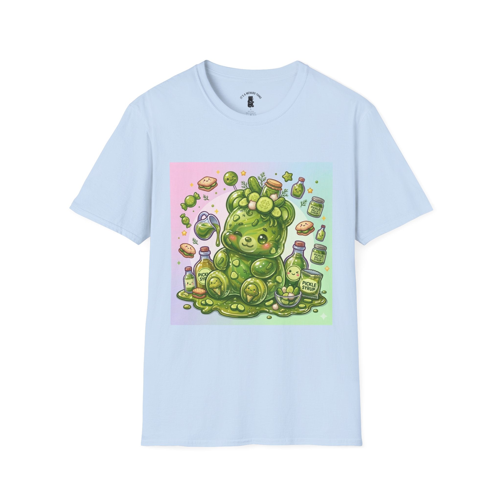 Sour Dill Pickle, Exotic Gooey Gummy Bear — Kawaii Graphic T-Shirt