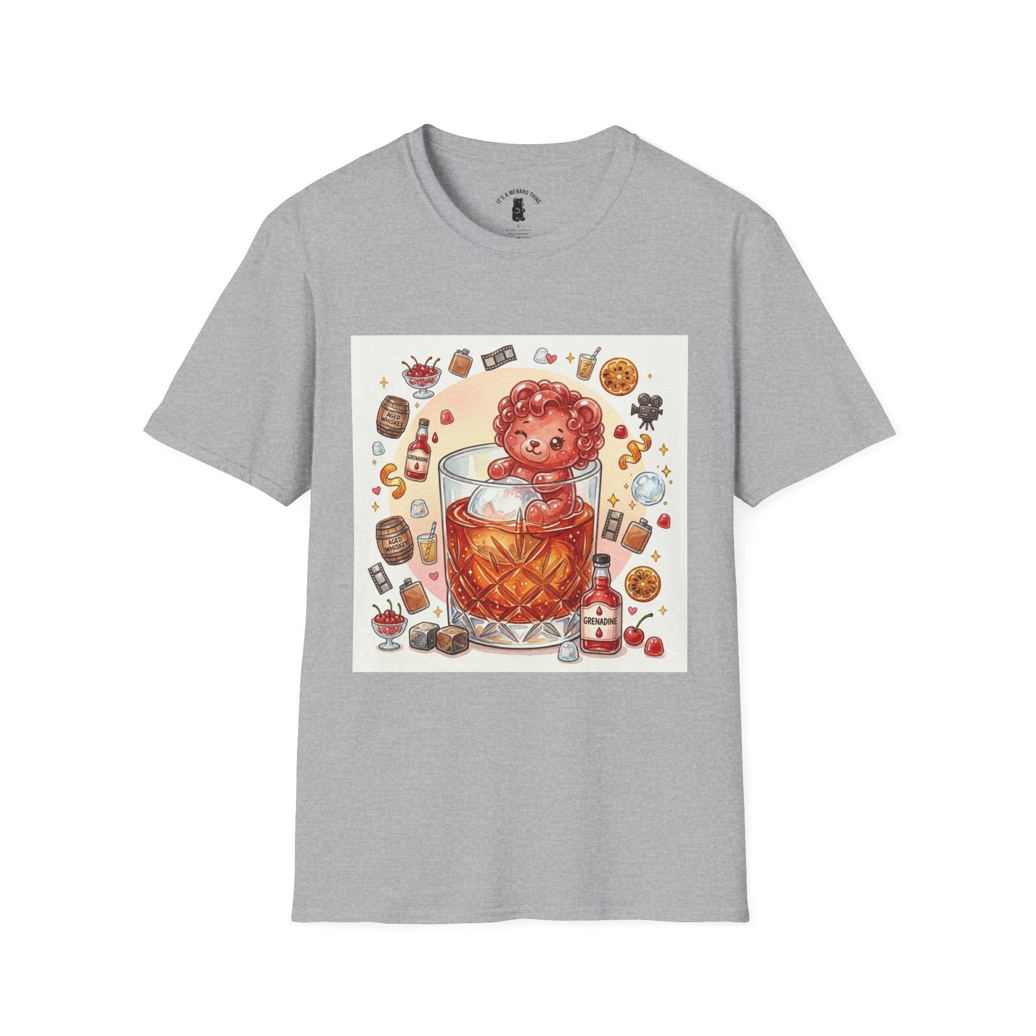 Shirley Temple Boozy Gooey Gummy Bear- Kawaii Graphic T-Shirt