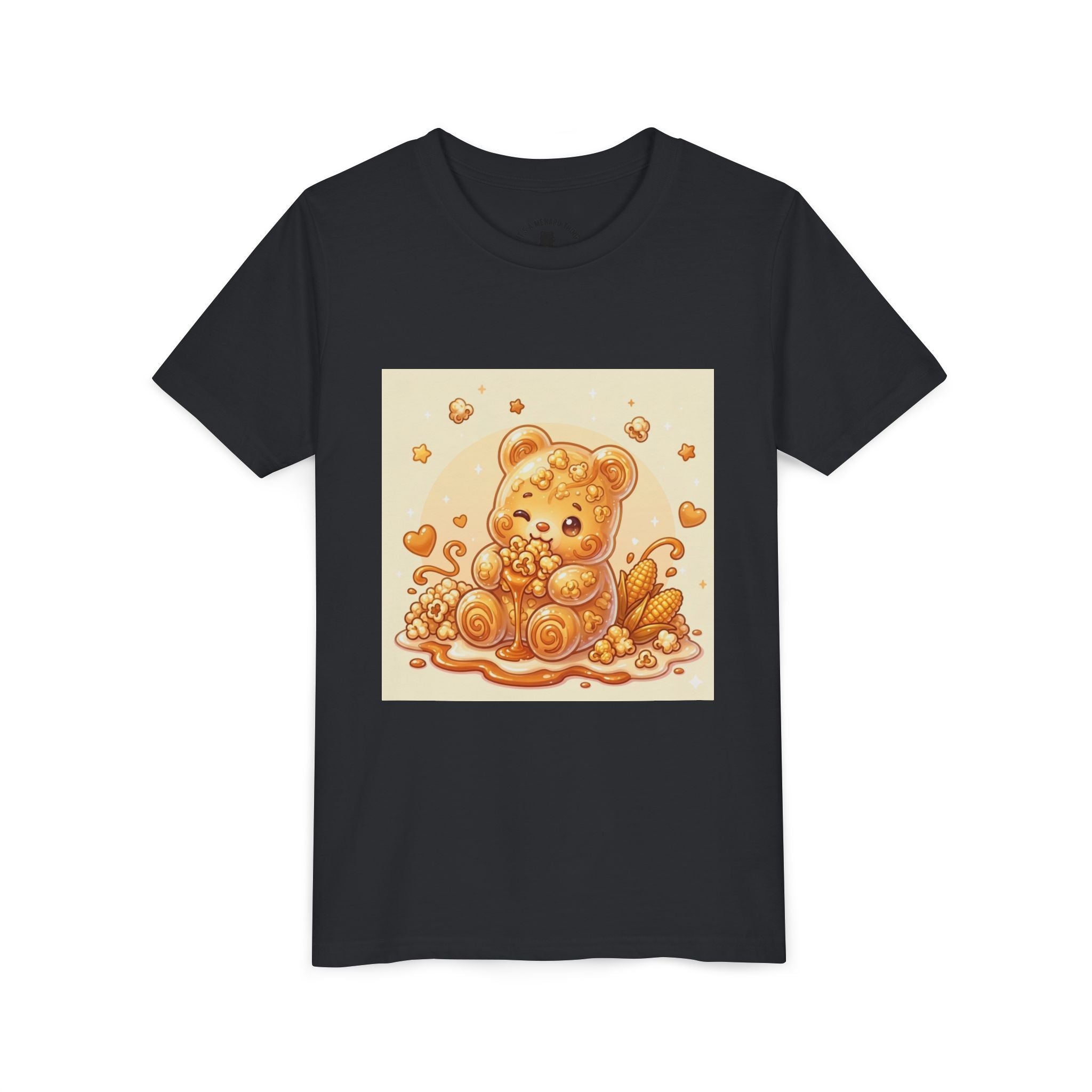 Caramel Corn Gooey Gummy Bear Graphic Youth Shirt