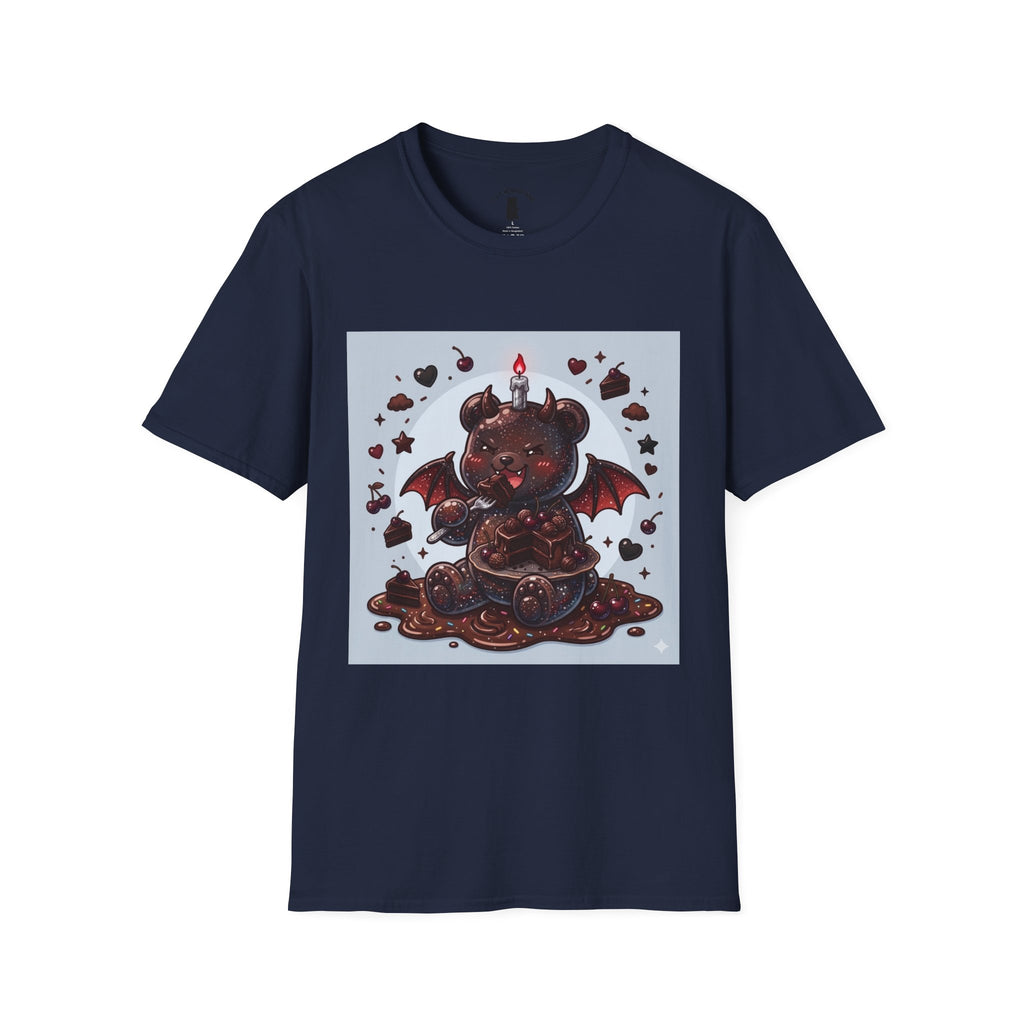 Devils food Cake Demon, Gooey Fudge Gummy Bear — Kawaii Graphic Tee