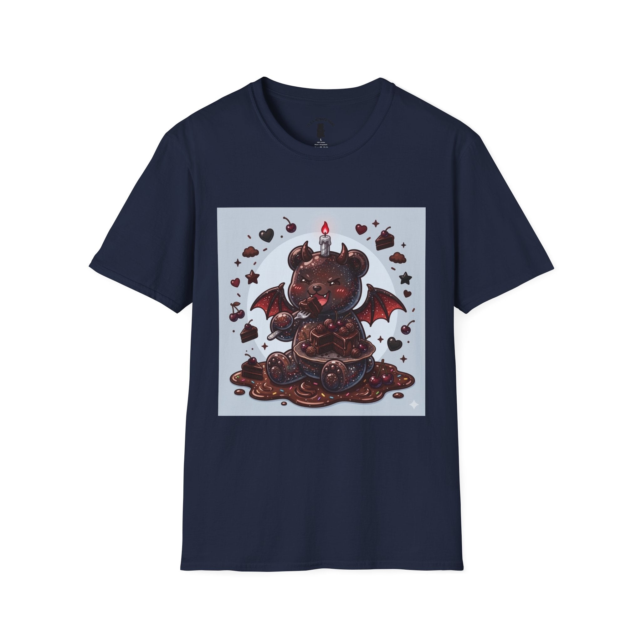 Devils food Cake Demon, Gooey Fudge Gummy Bear — Kawaii Graphic Tee