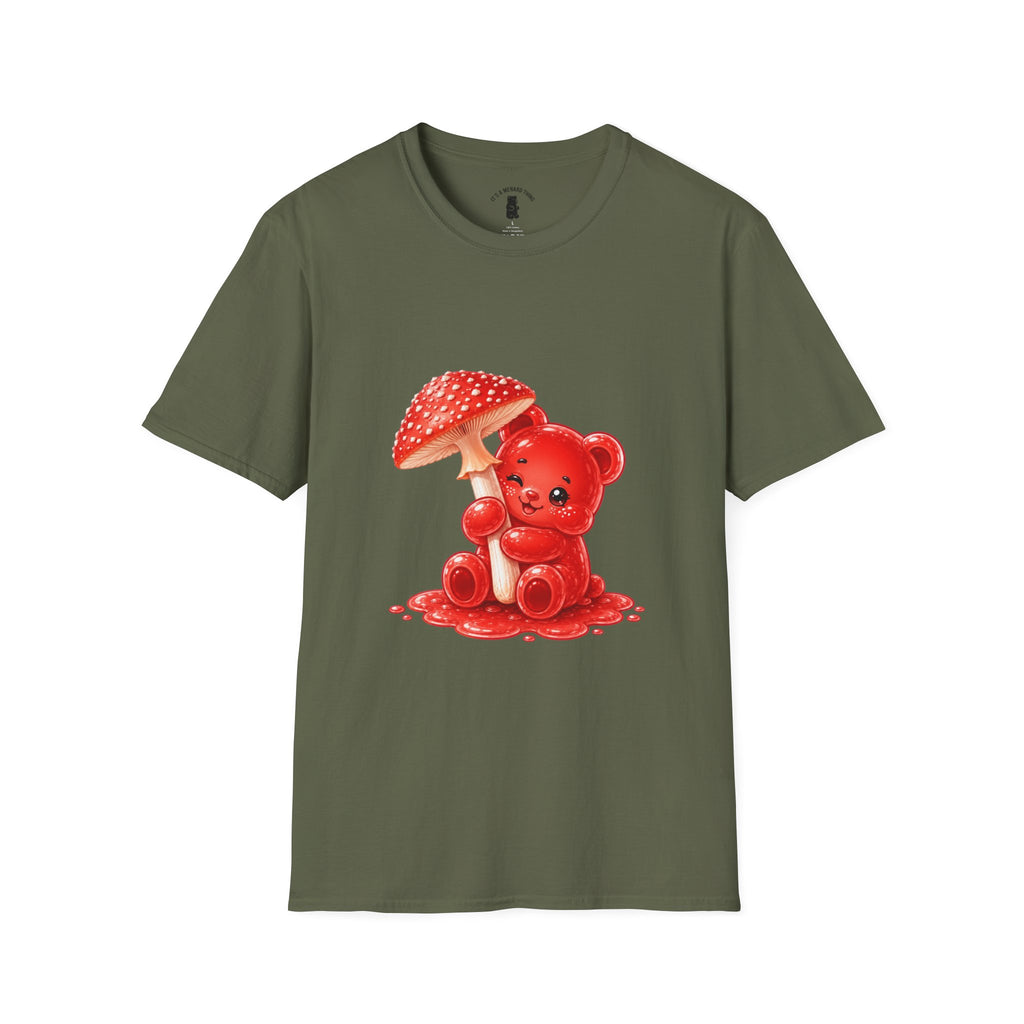 The Fly Agaric Fungi Special, Red Oozy Bear Gummy Friend- Graphic Shirt