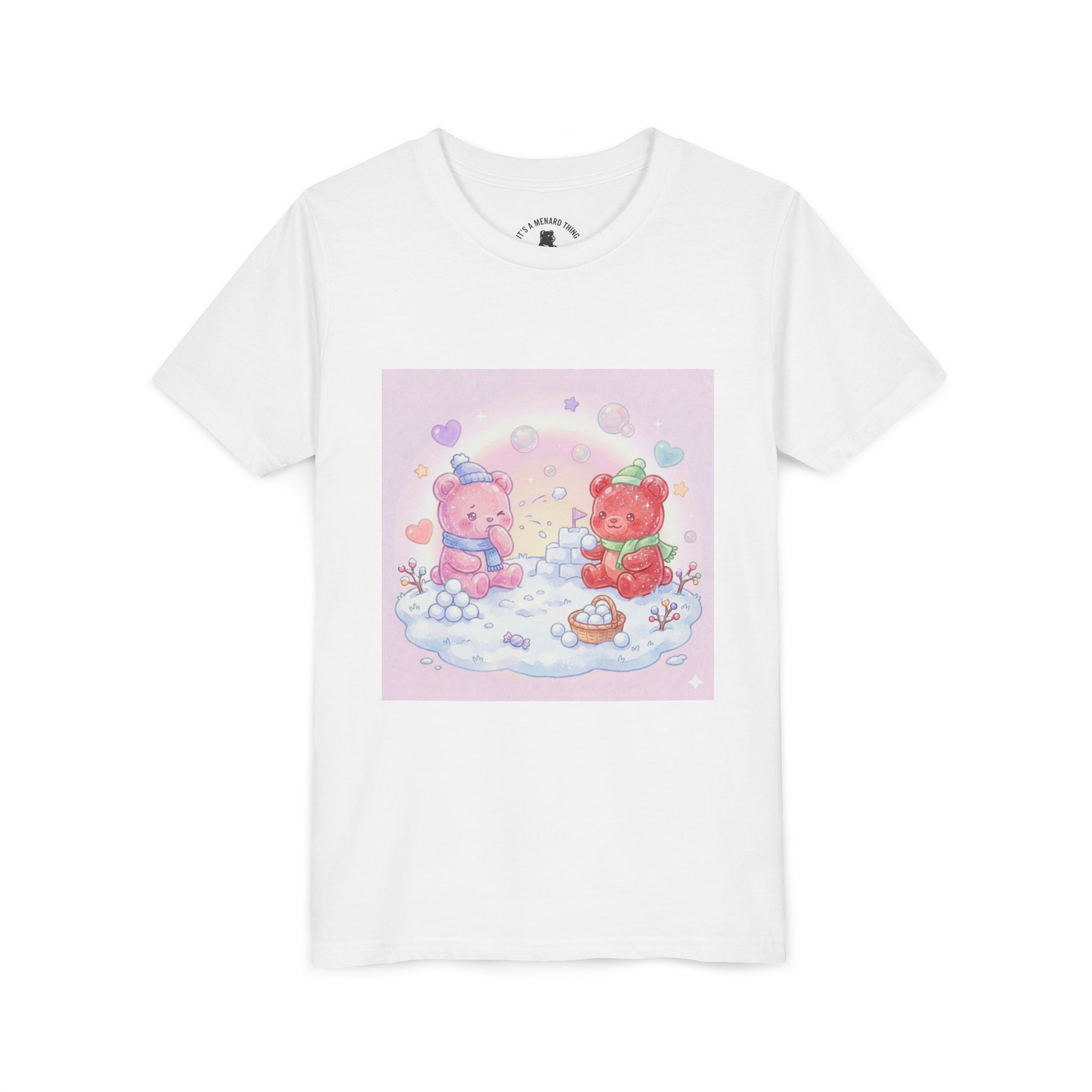 Duo Gooey Gummy Bear Snowball game T-Shirt