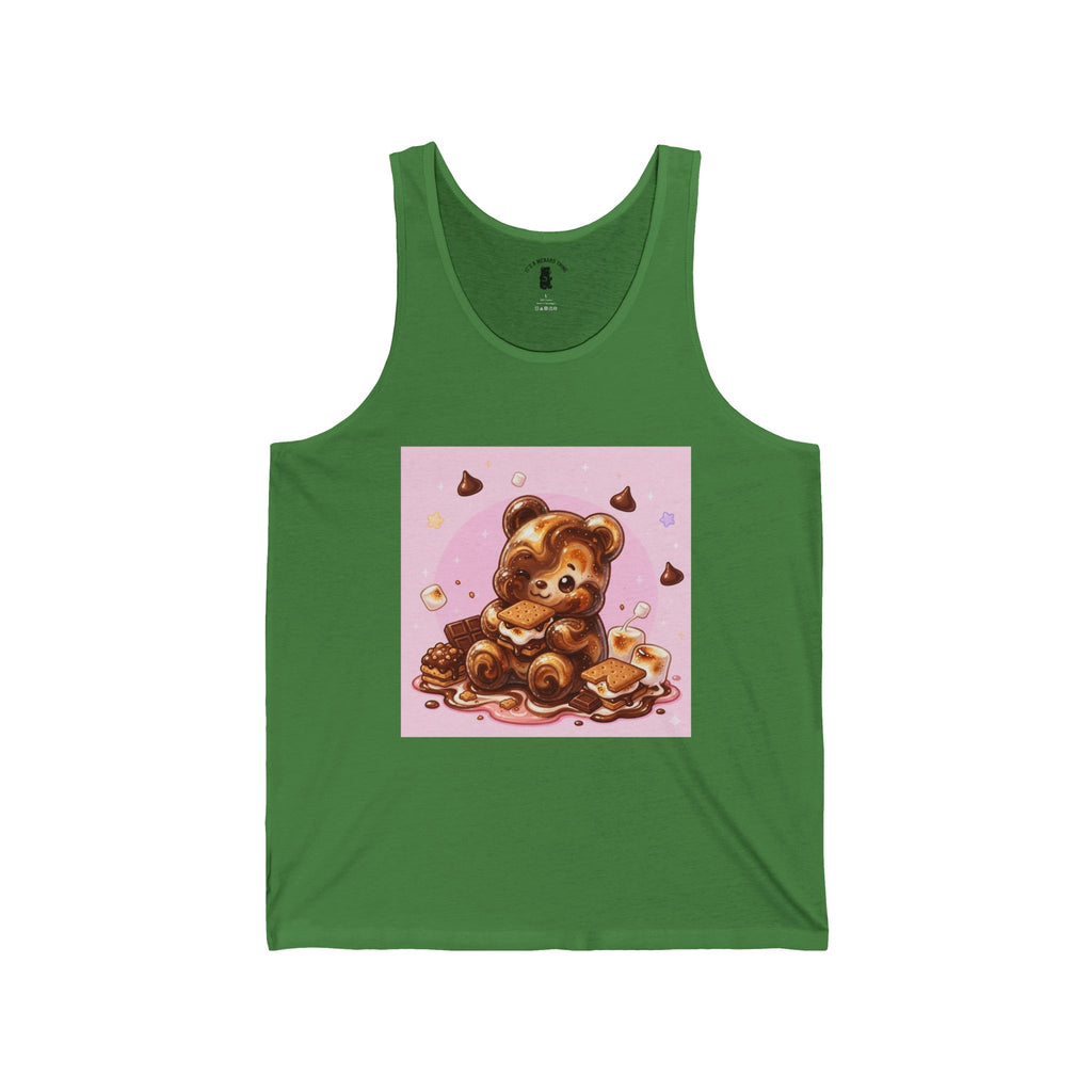 Chocolate & Marshmello S'more Suprise, Gooey Fudge Gummy Bear — Cute Graphic Tank