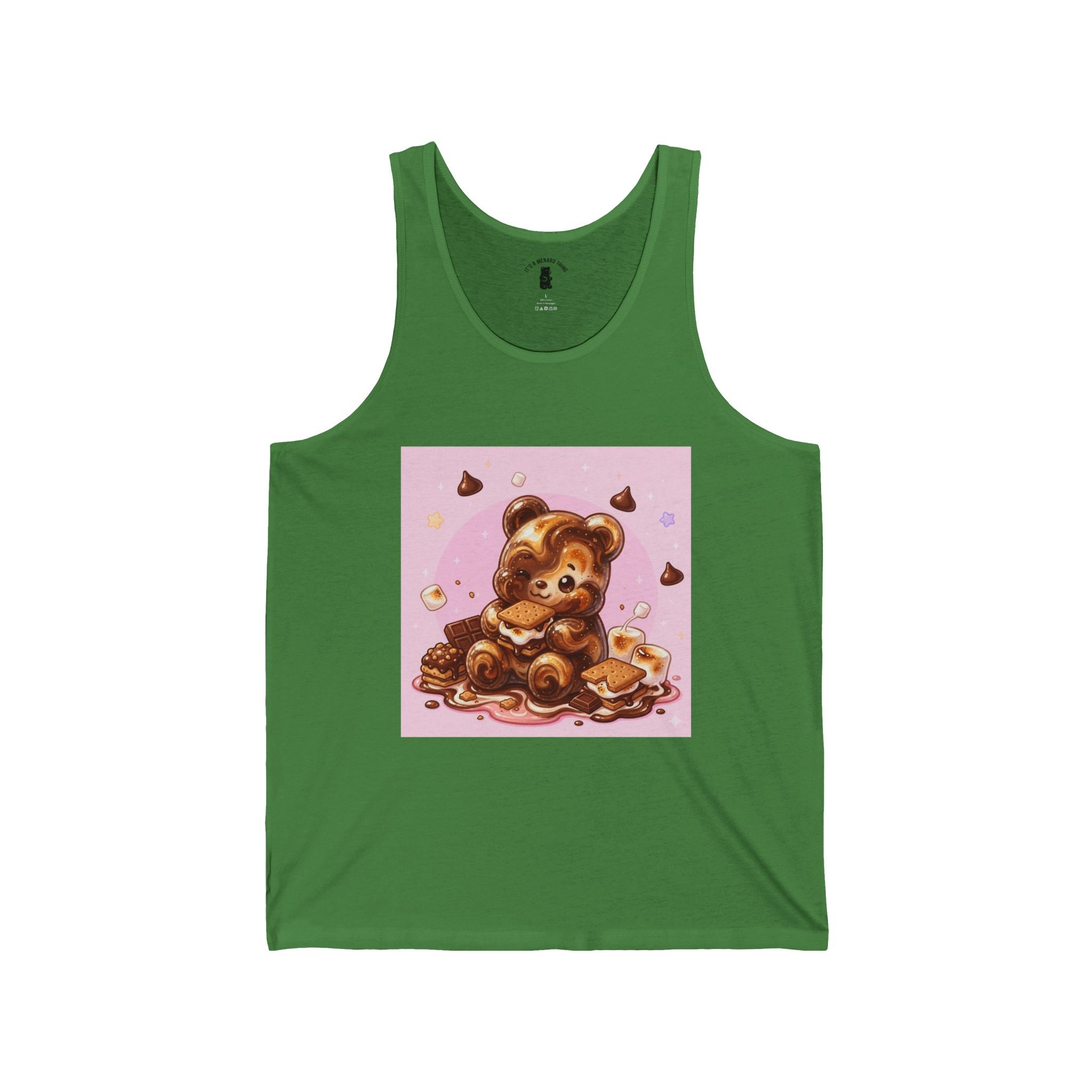 Chocolate & Marshmello S'more Suprise, Gooey Fudge Gummy Bear — Cute Graphic Tank