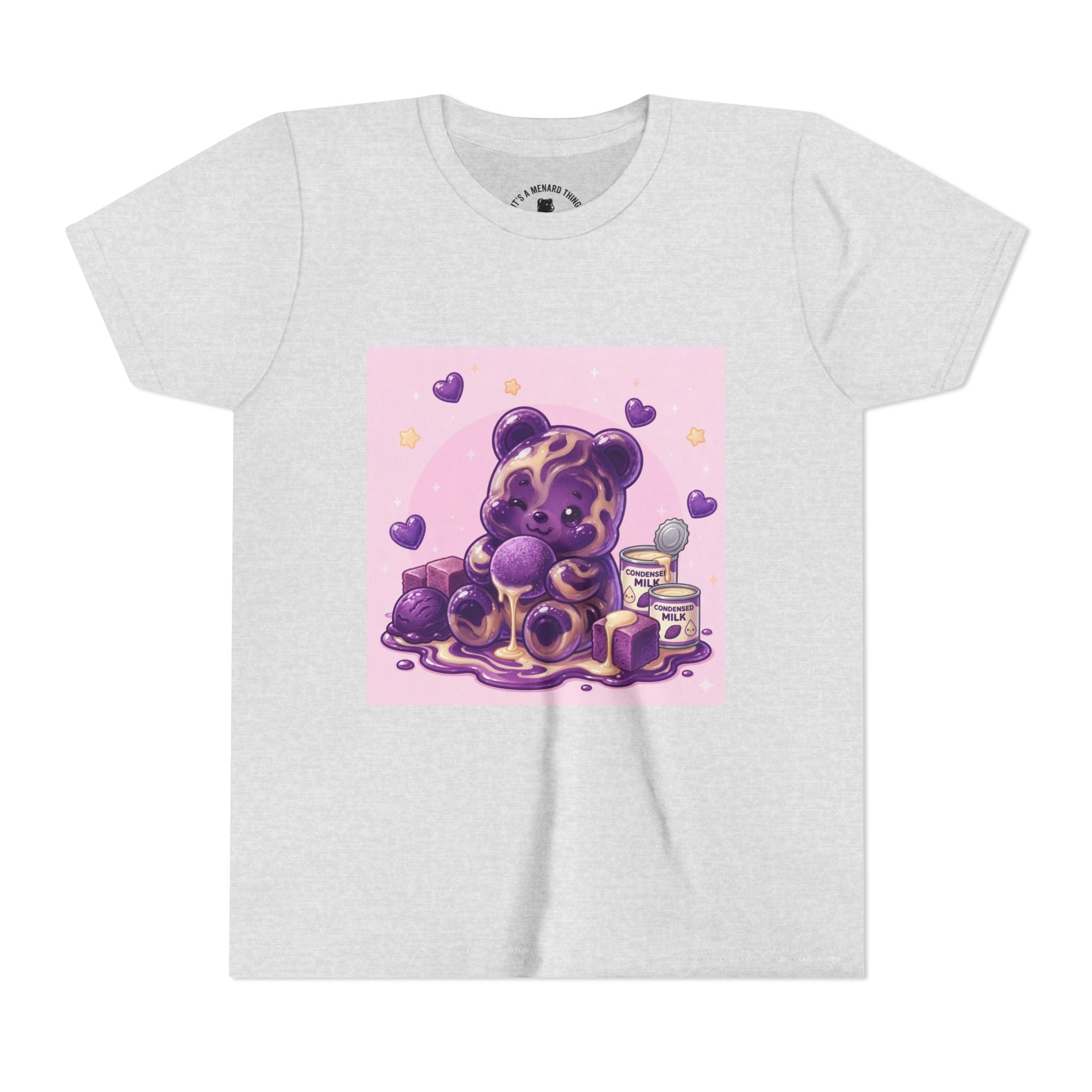Ube & Condensed Milk Snack roll Gooey Gummy Bear Graphic Youth T-Shirt