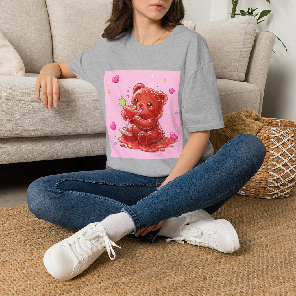 Yummy Strawberry Daiquiri, Red Oozy Boozy Gummy Drinking Pal- Graphic Shirt