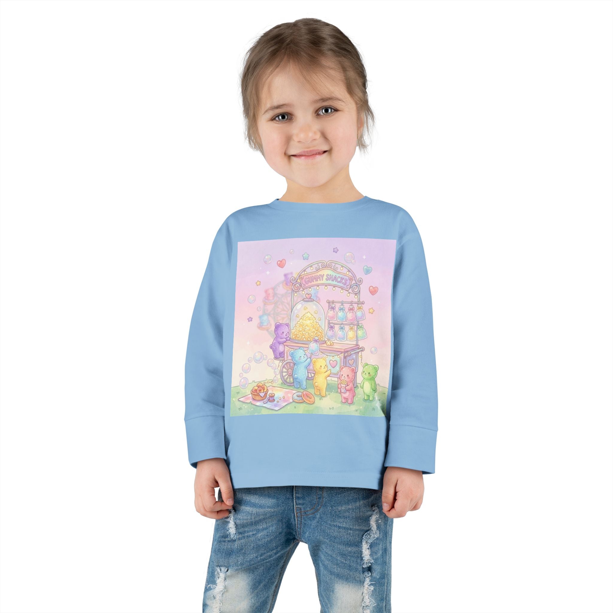 Special Candy Cart, Carnival Oozy Bear Friends- Graphic Long Sleeve Shirt