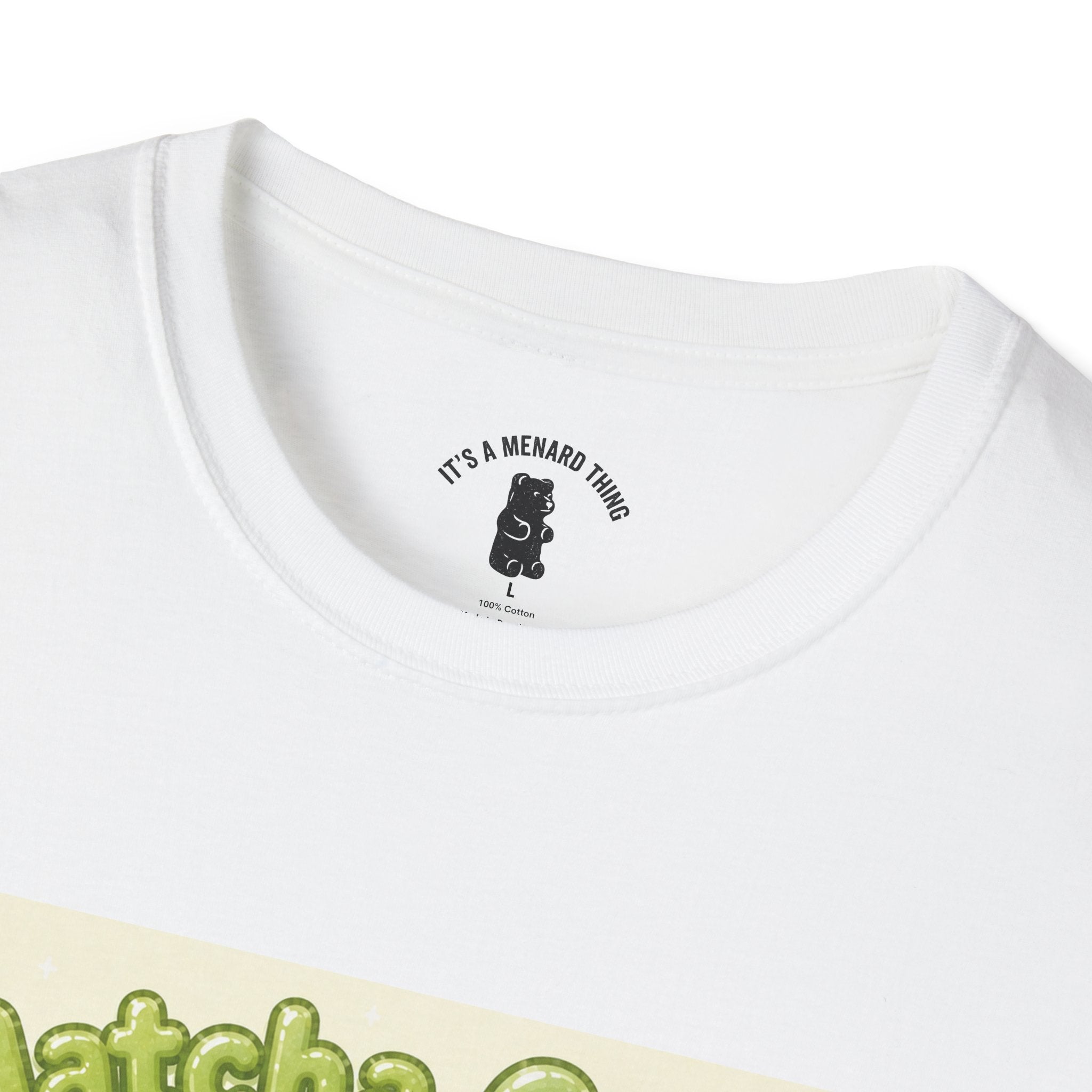 Matcha Cream Gooey Gummy Bear — Cute Green Tea Kawaii Graphic Tee